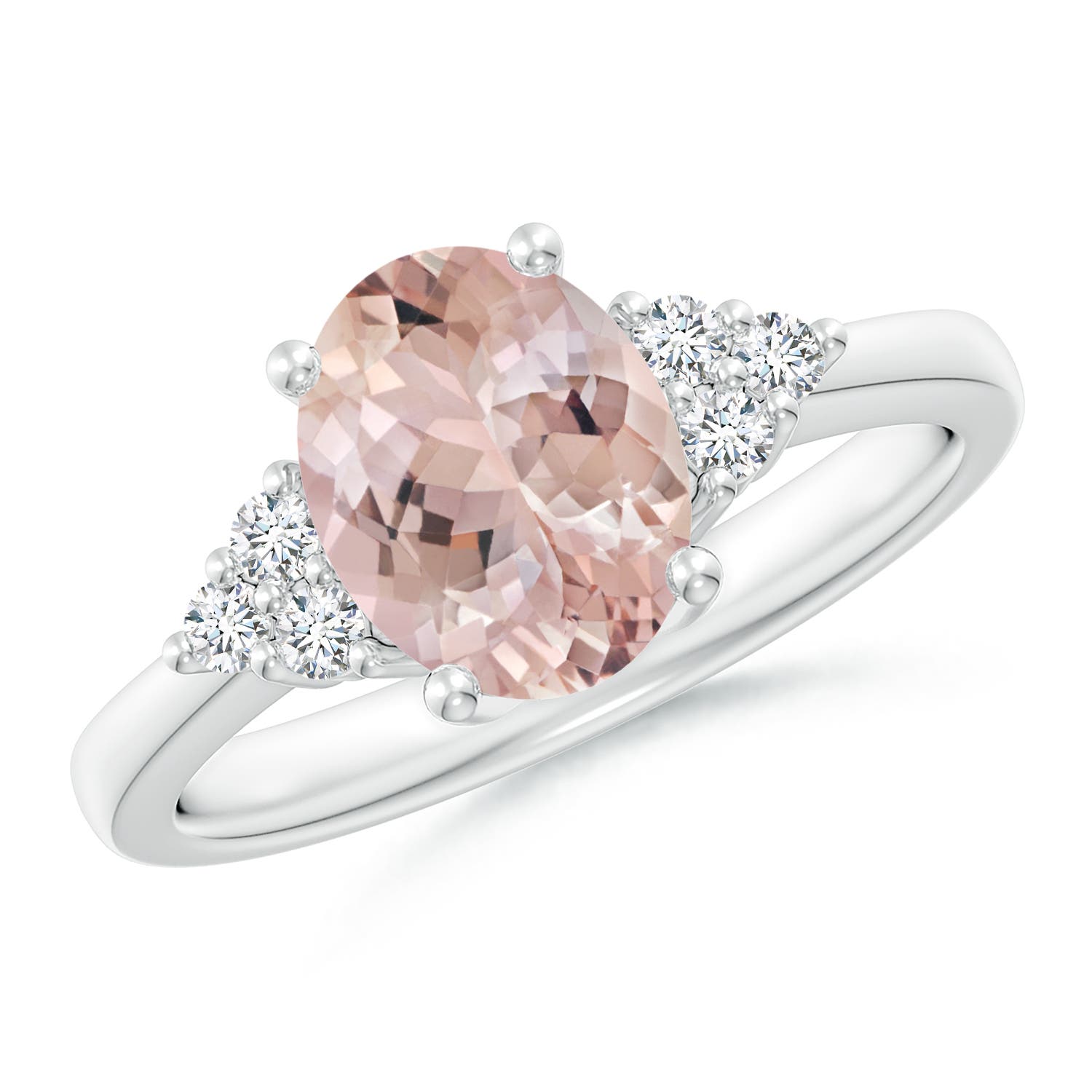 AA - Morganite / 1.8 CT / 14 KT White Gold