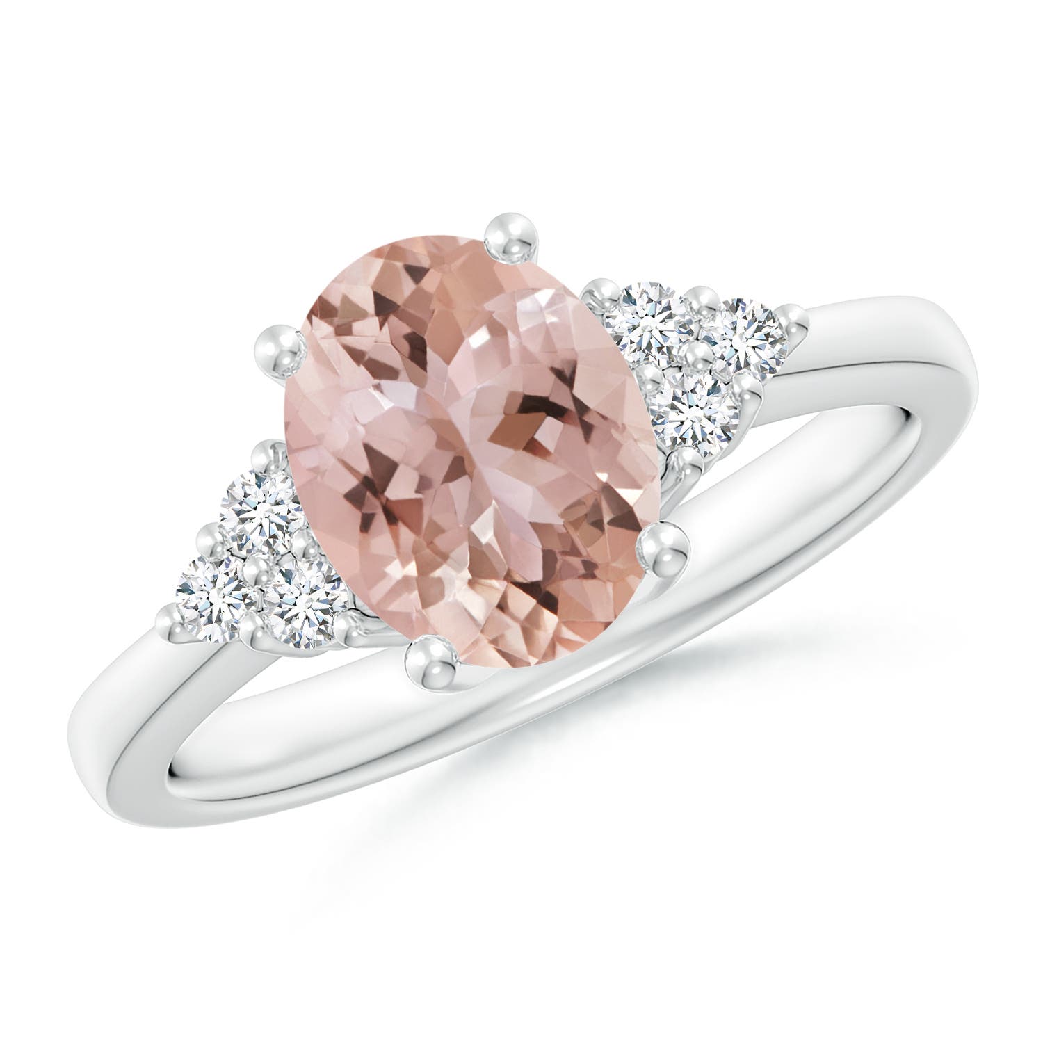 AAA - Morganite / 1.8 CT / 14 KT White Gold