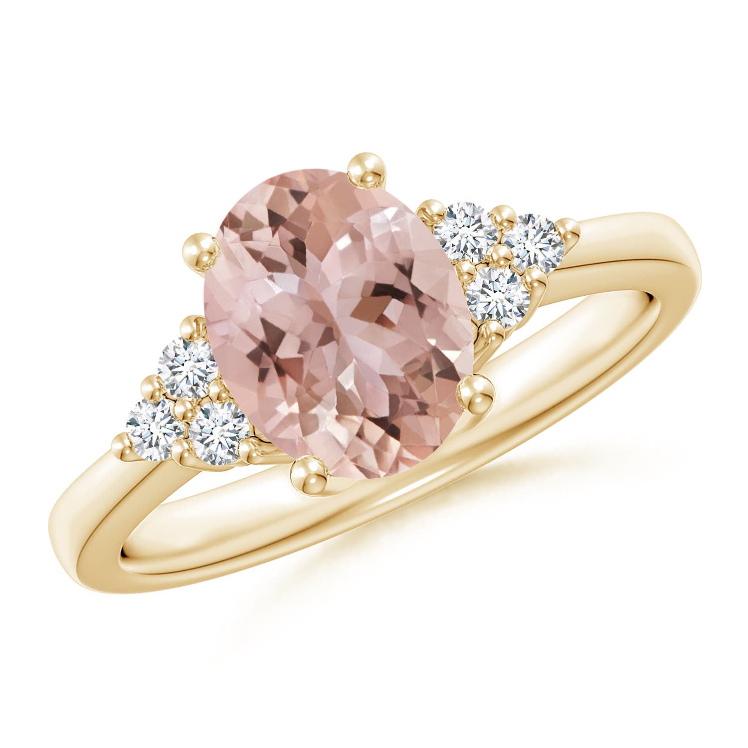 AAA - Morganite / 1.8 CT / 14 KT Yellow Gold