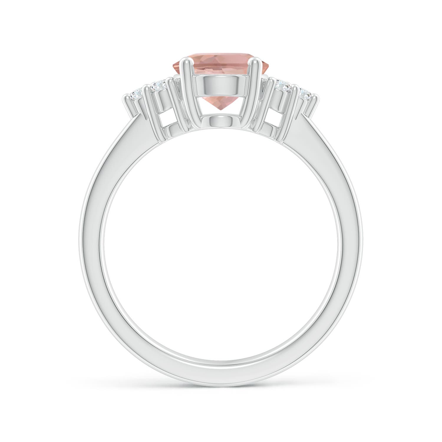 AAAA - Morganite / 1.8 CT / 14 KT White Gold