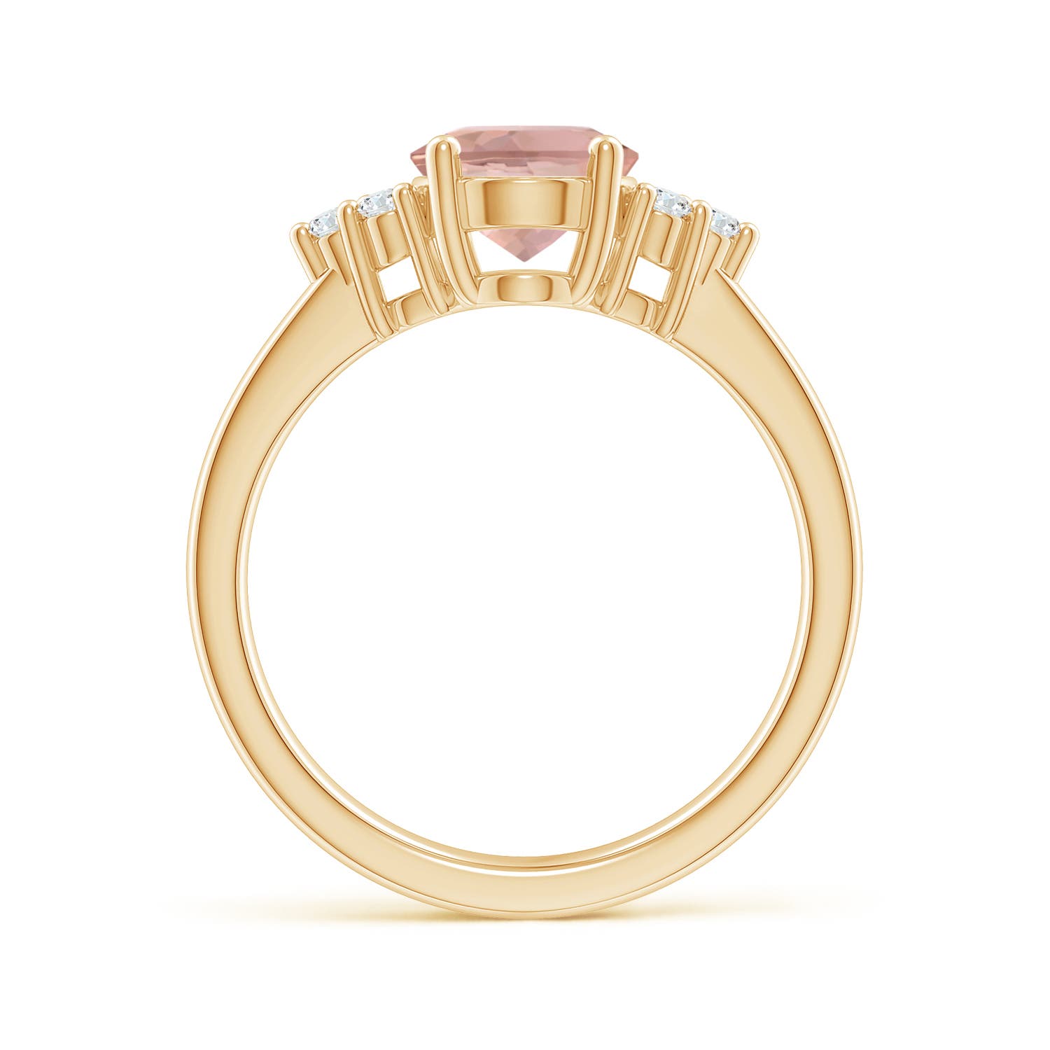 AAAA - Morganite / 1.8 CT / 14 KT Yellow Gold