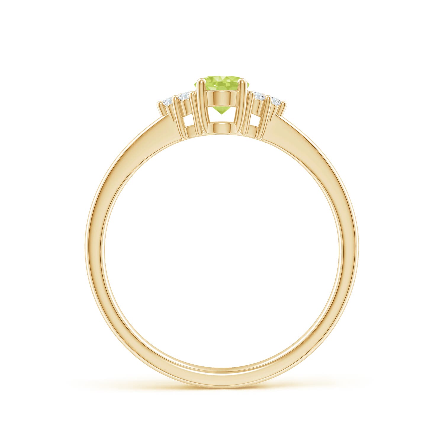 A - Peridot / 0.54 CT / 14 KT Yellow Gold