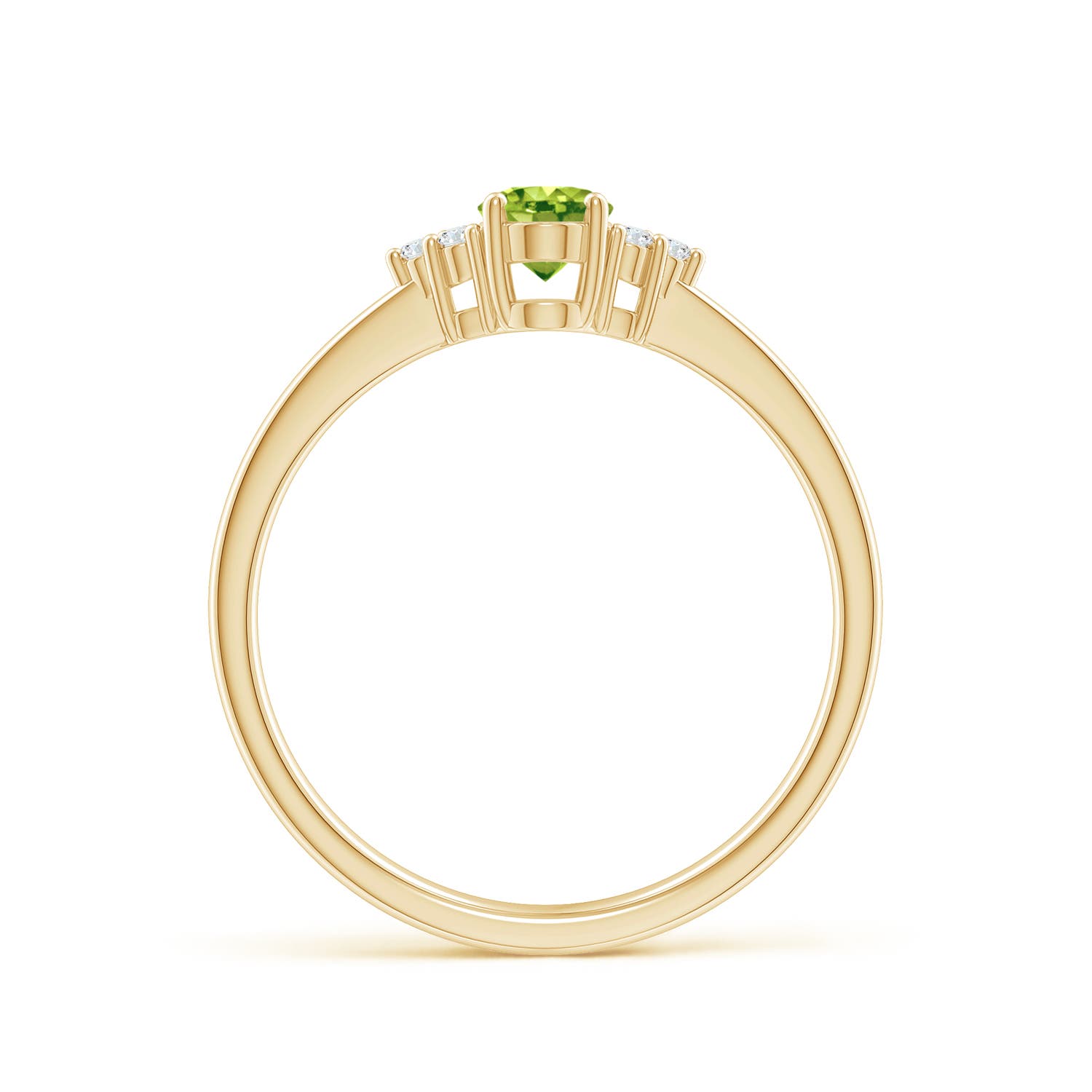 AAA - Peridot / 0.54 CT / 14 KT Yellow Gold