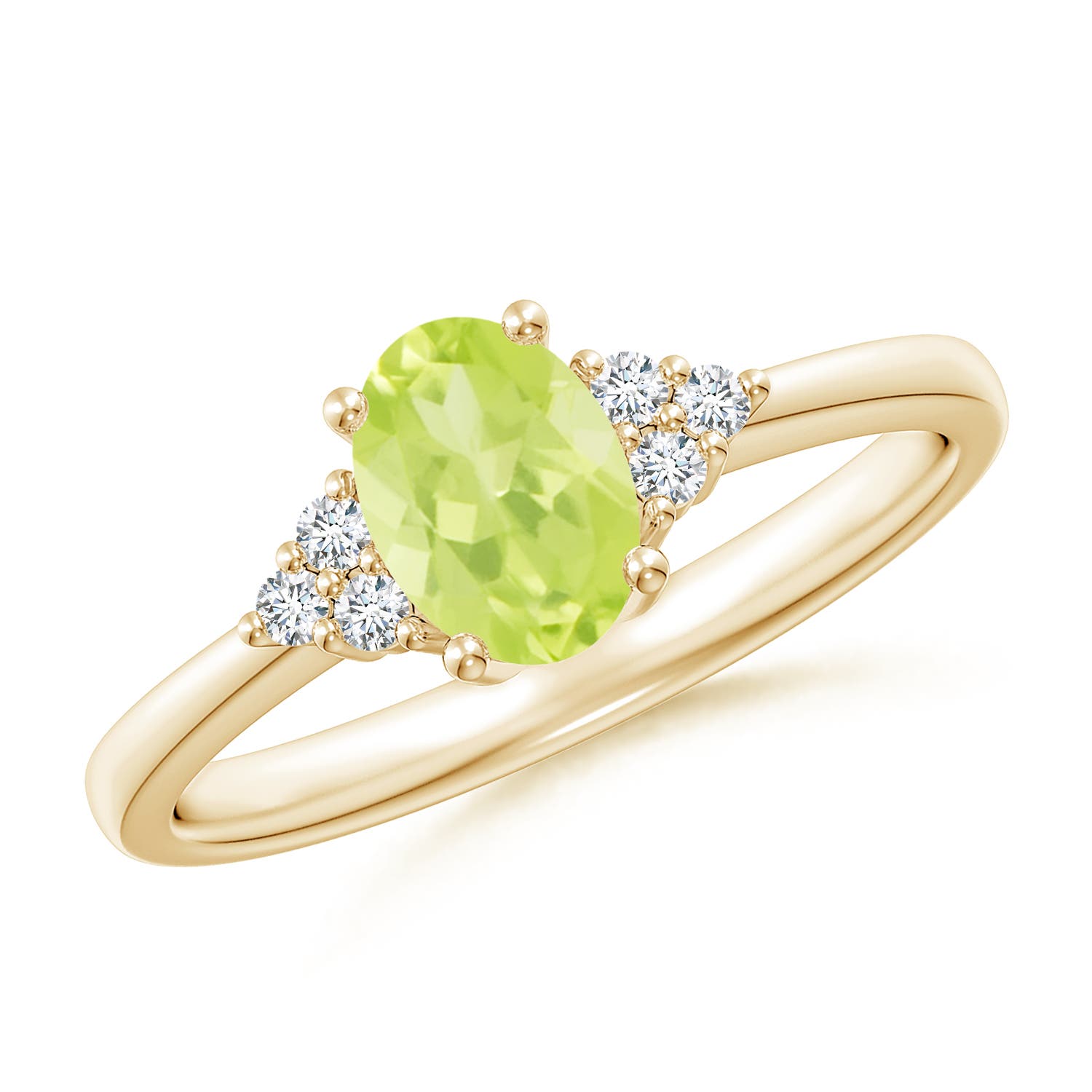 A - Peridot / 0.93 CT / 14 KT Yellow Gold