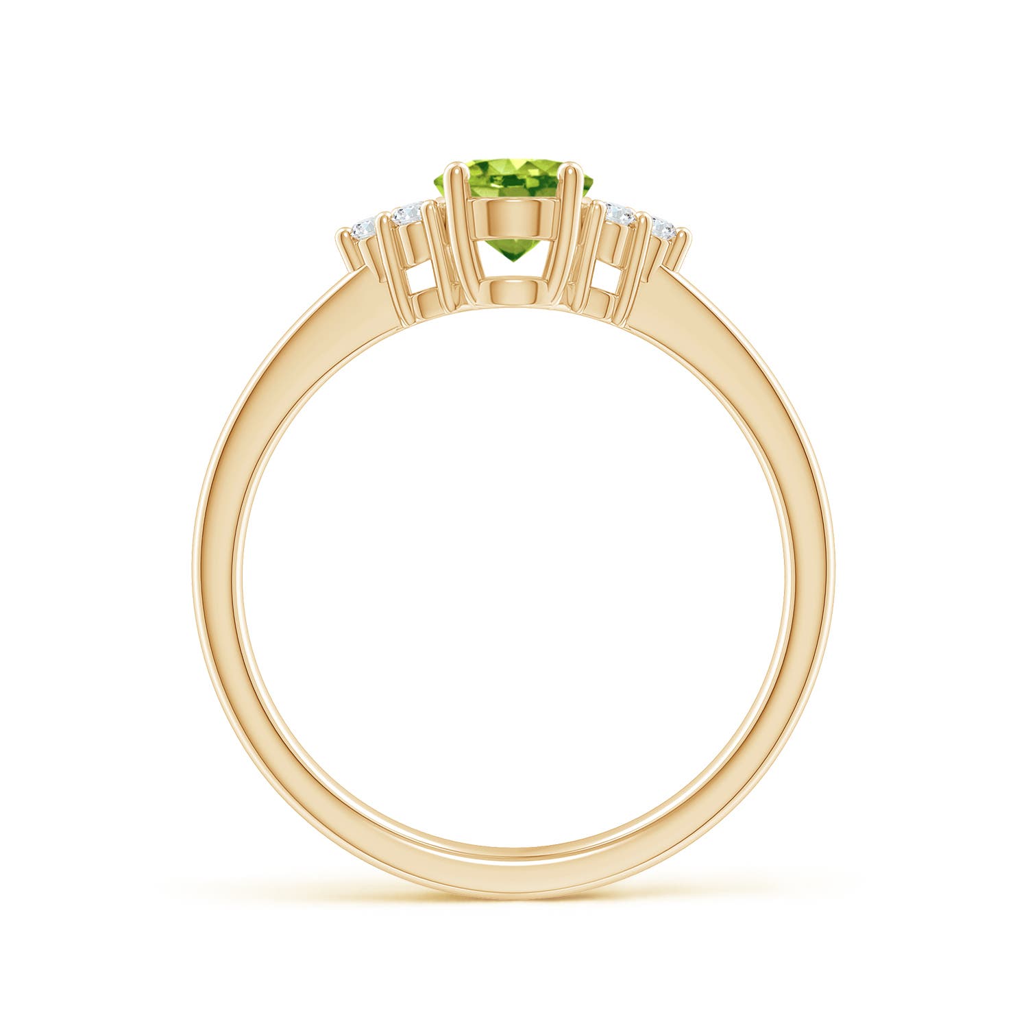 AAA - Peridot / 0.93 CT / 14 KT Yellow Gold