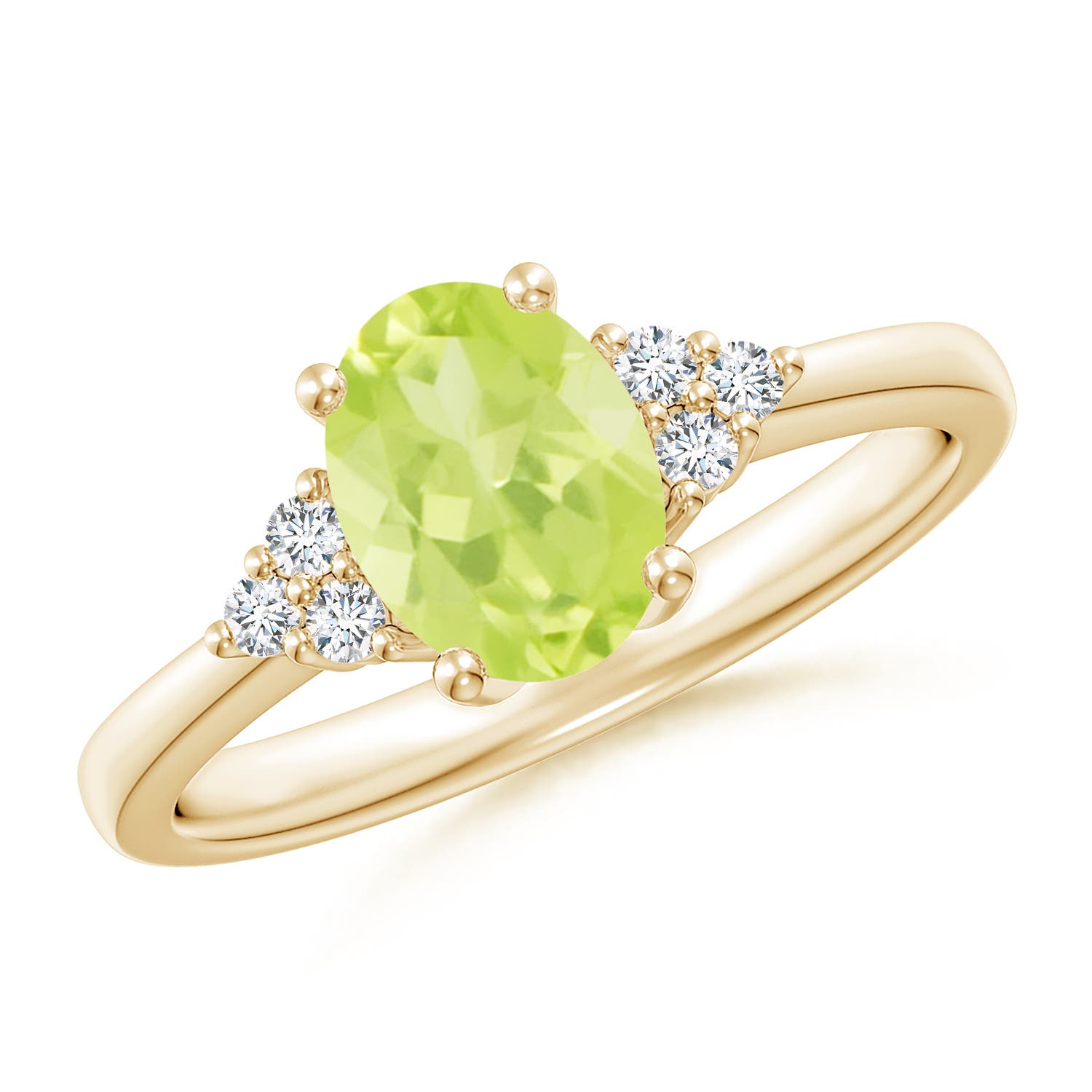 A - Peridot / 1.46 CT / 14 KT Yellow Gold