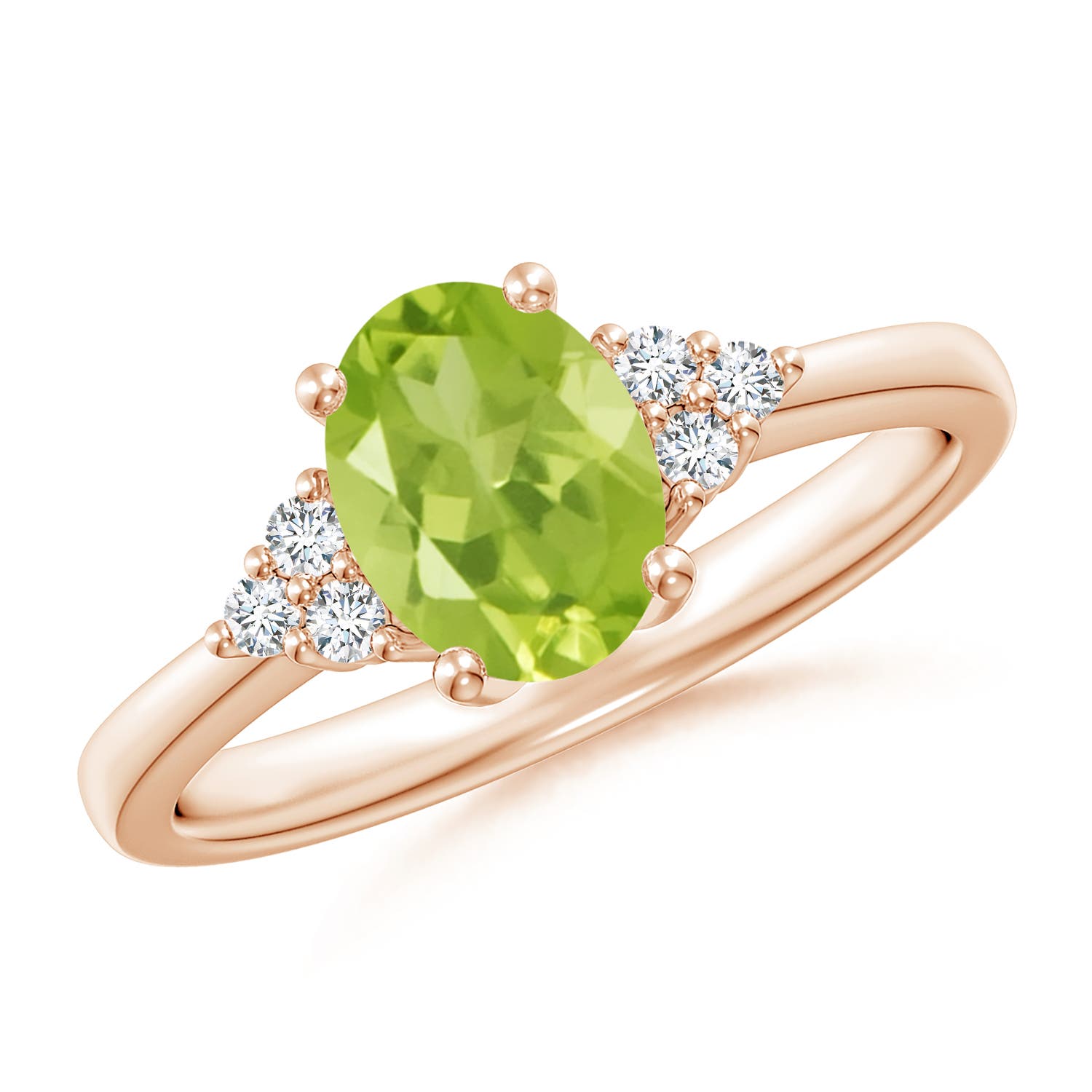 AA - Peridot / 1.46 CT / 14 KT Rose Gold