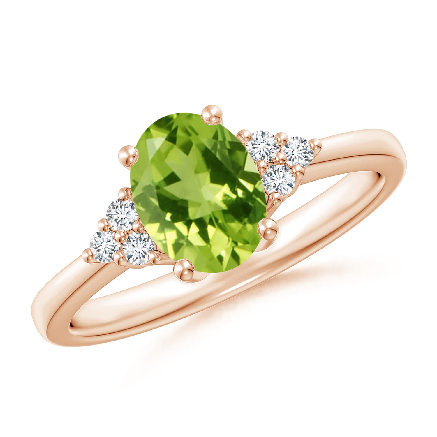 AAA - Peridot / 1.46 CT / 14 KT Rose Gold