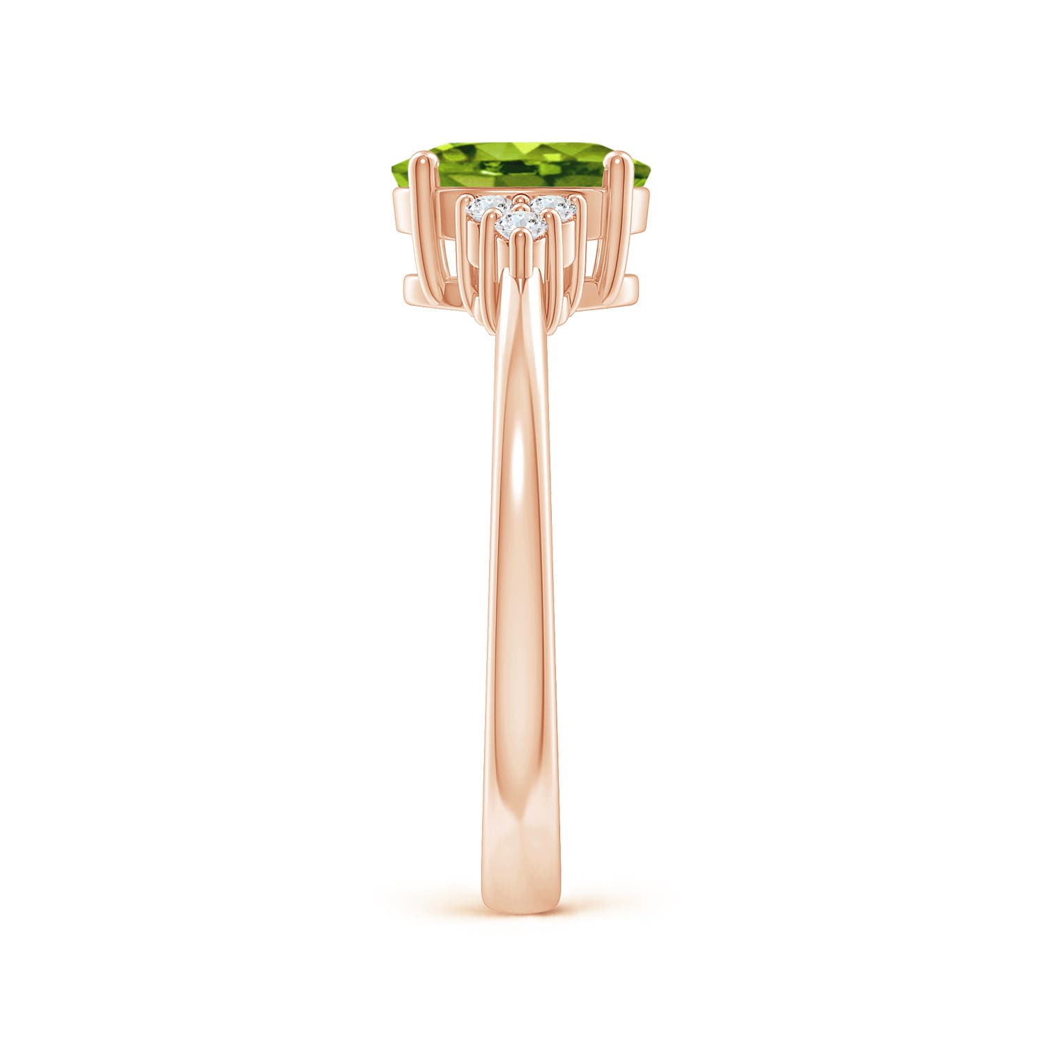 AAAA - Peridot / 1.46 CT / 14 KT Rose Gold