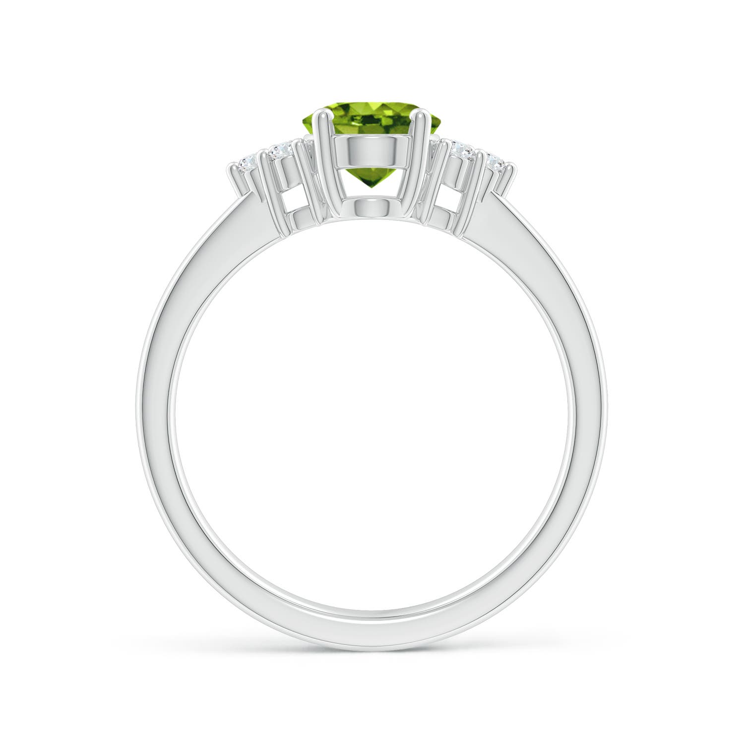 AAAA - Peridot / 1.46 CT / 14 KT White Gold