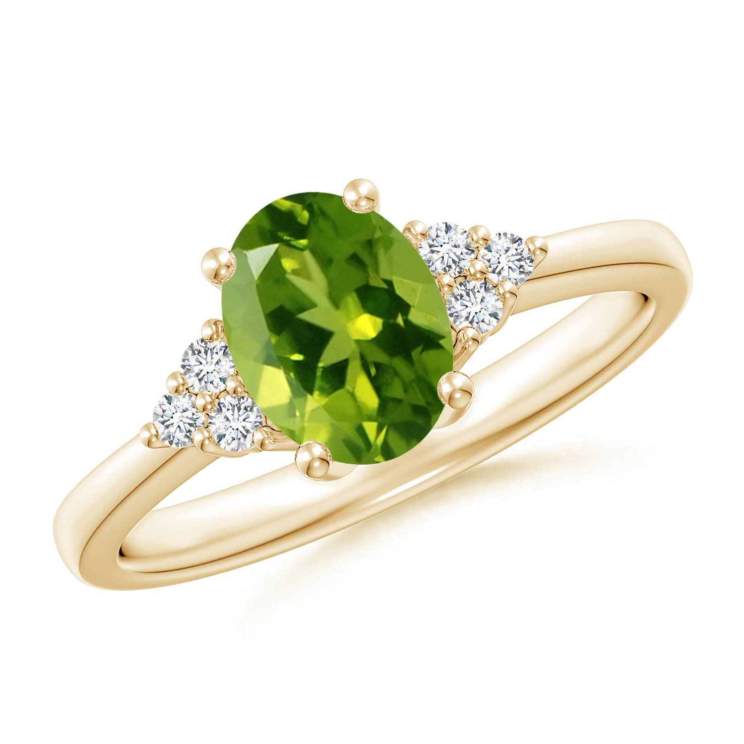 AAAA - Peridot / 1.46 CT / 14 KT Yellow Gold