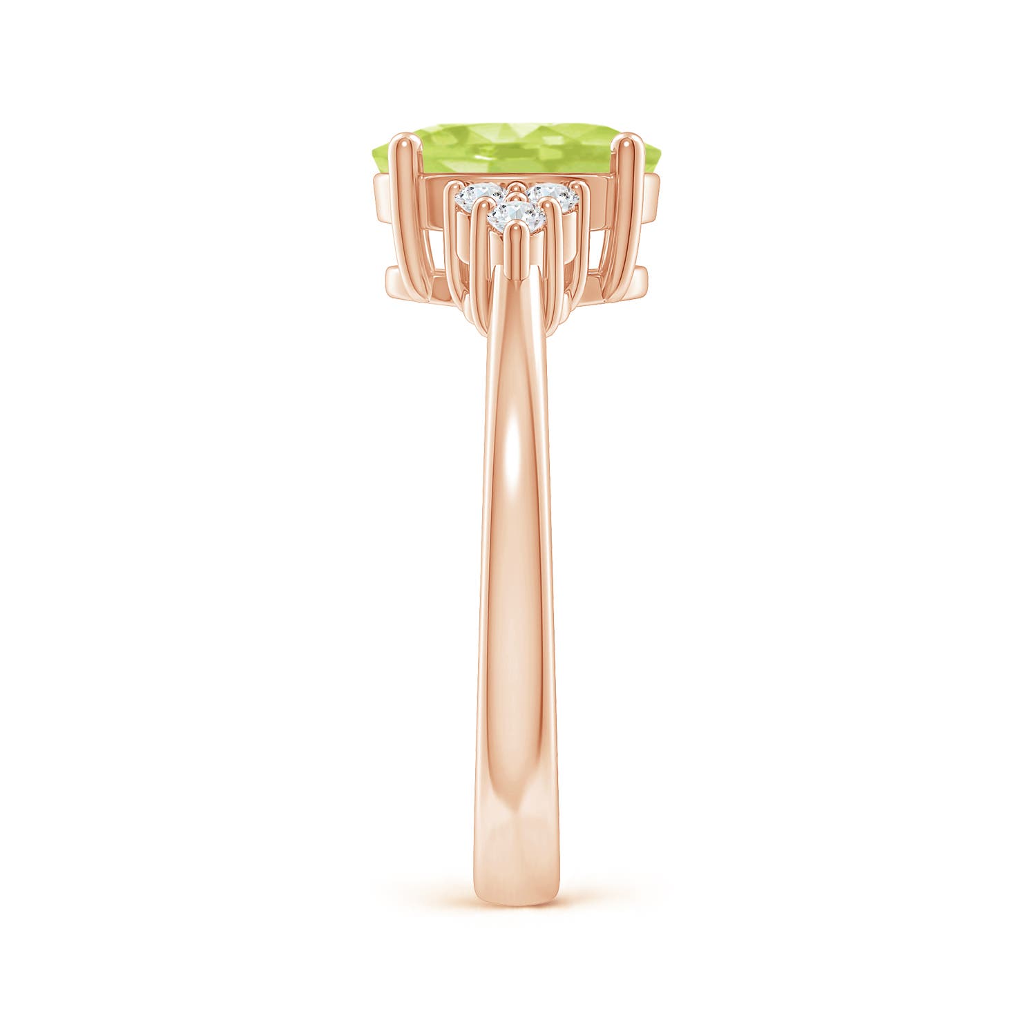 A - Peridot / 2.05 CT / 14 KT Rose Gold