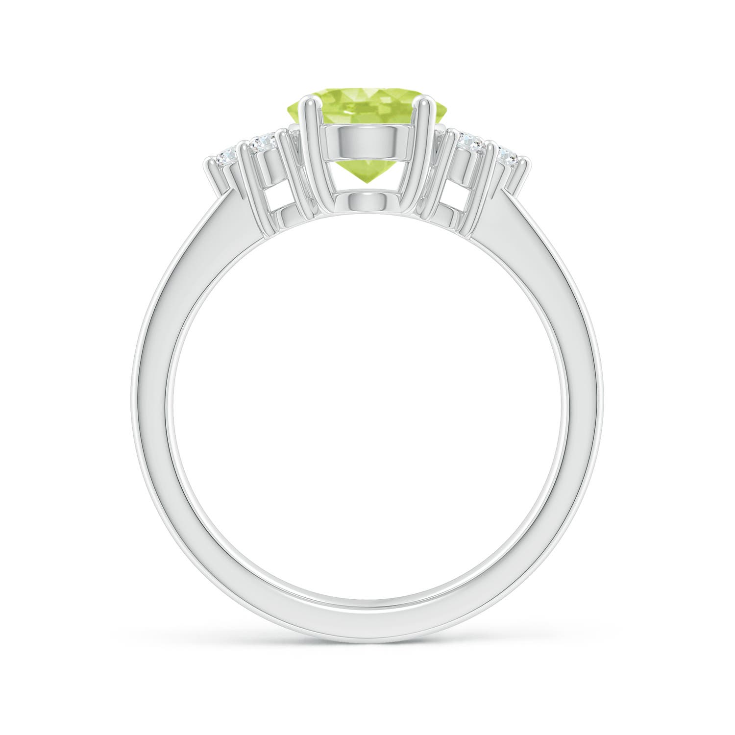 A - Peridot / 2.05 CT / 14 KT White Gold