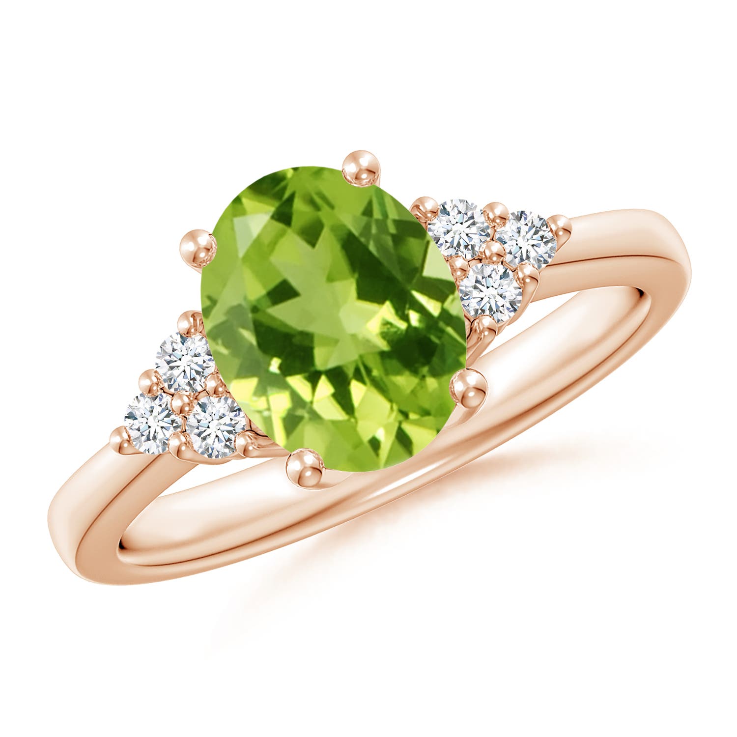 AAA - Peridot / 2.05 CT / 14 KT Rose Gold