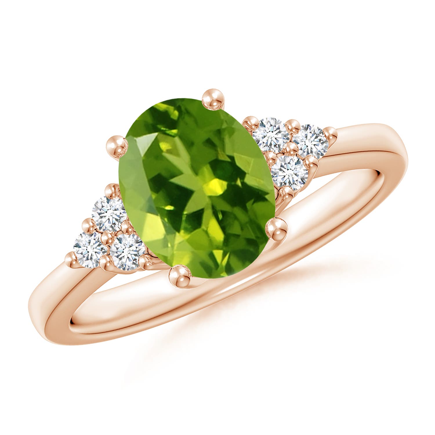 AAAA - Peridot / 2.05 CT / 14 KT Rose Gold