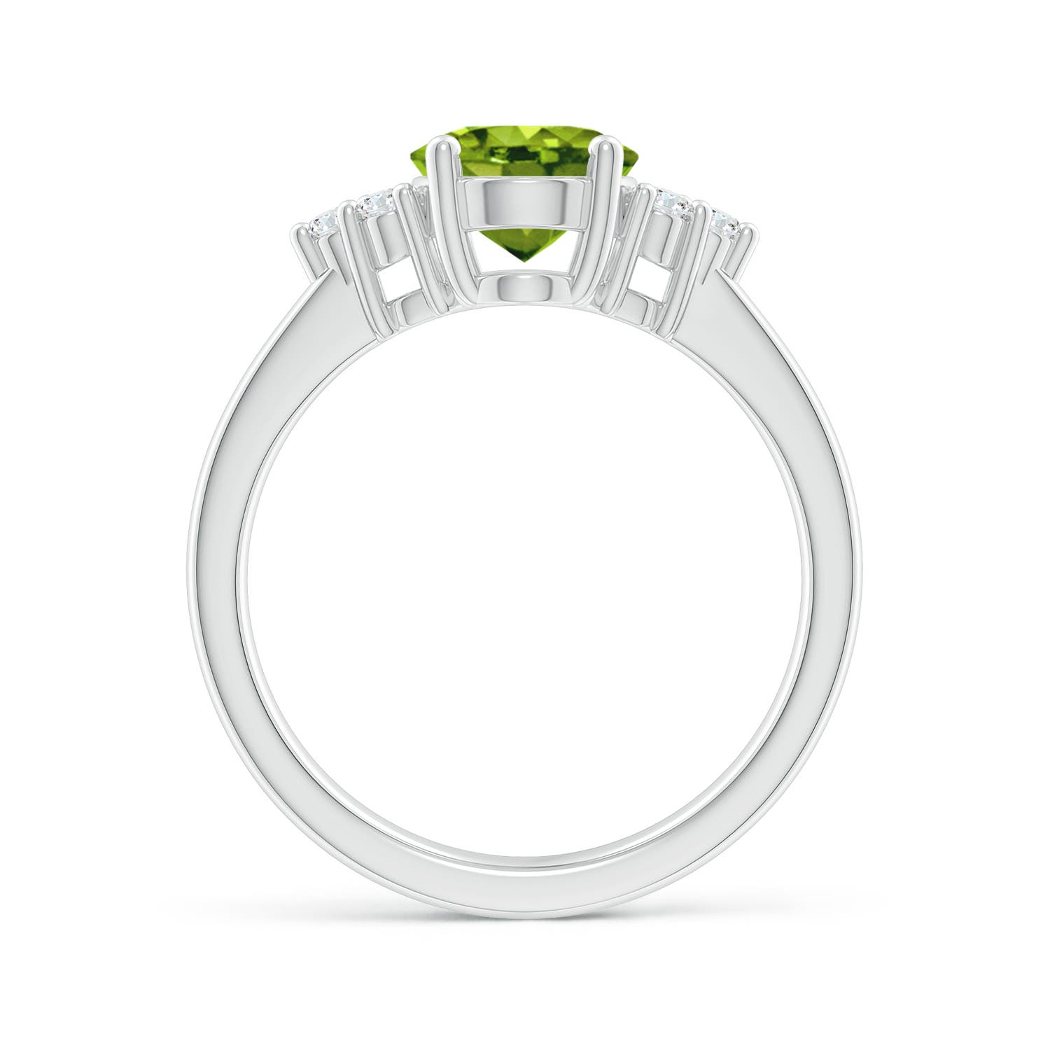 AAAA - Peridot / 2.05 CT / 14 KT White Gold