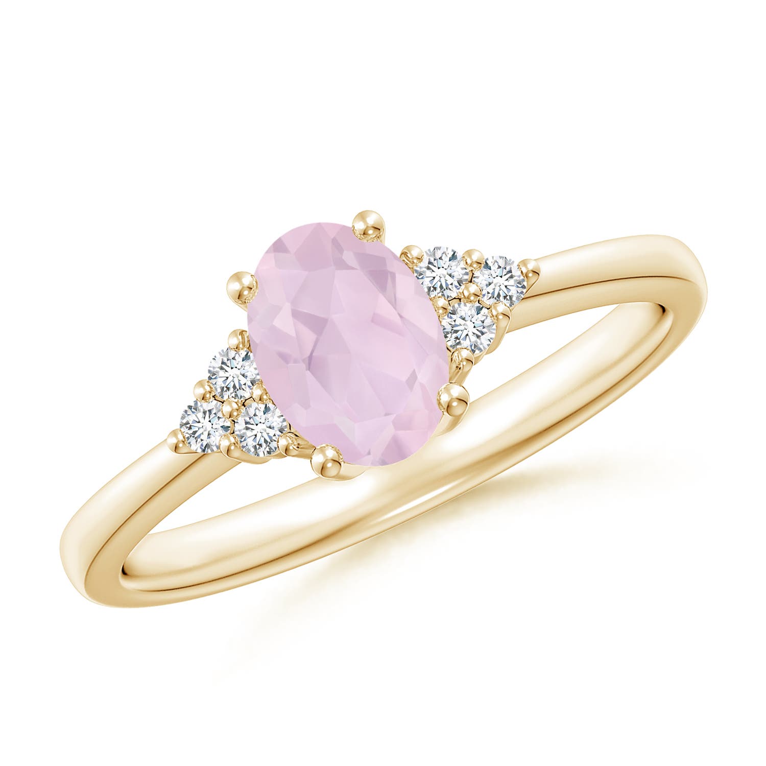 AA - Rose Quartz / 0.78 CT / 14 KT Yellow Gold