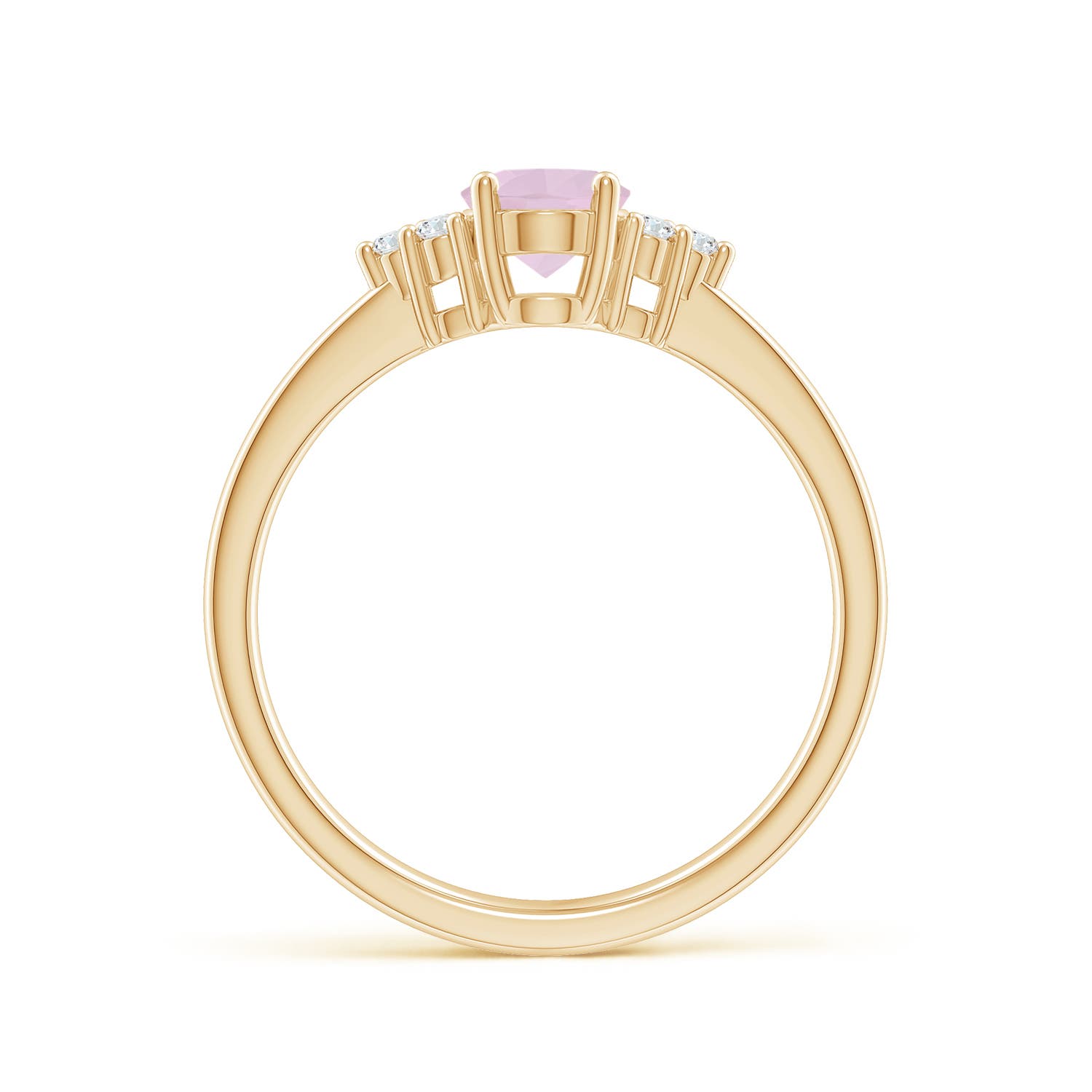 AA - Rose Quartz / 0.78 CT / 14 KT Yellow Gold