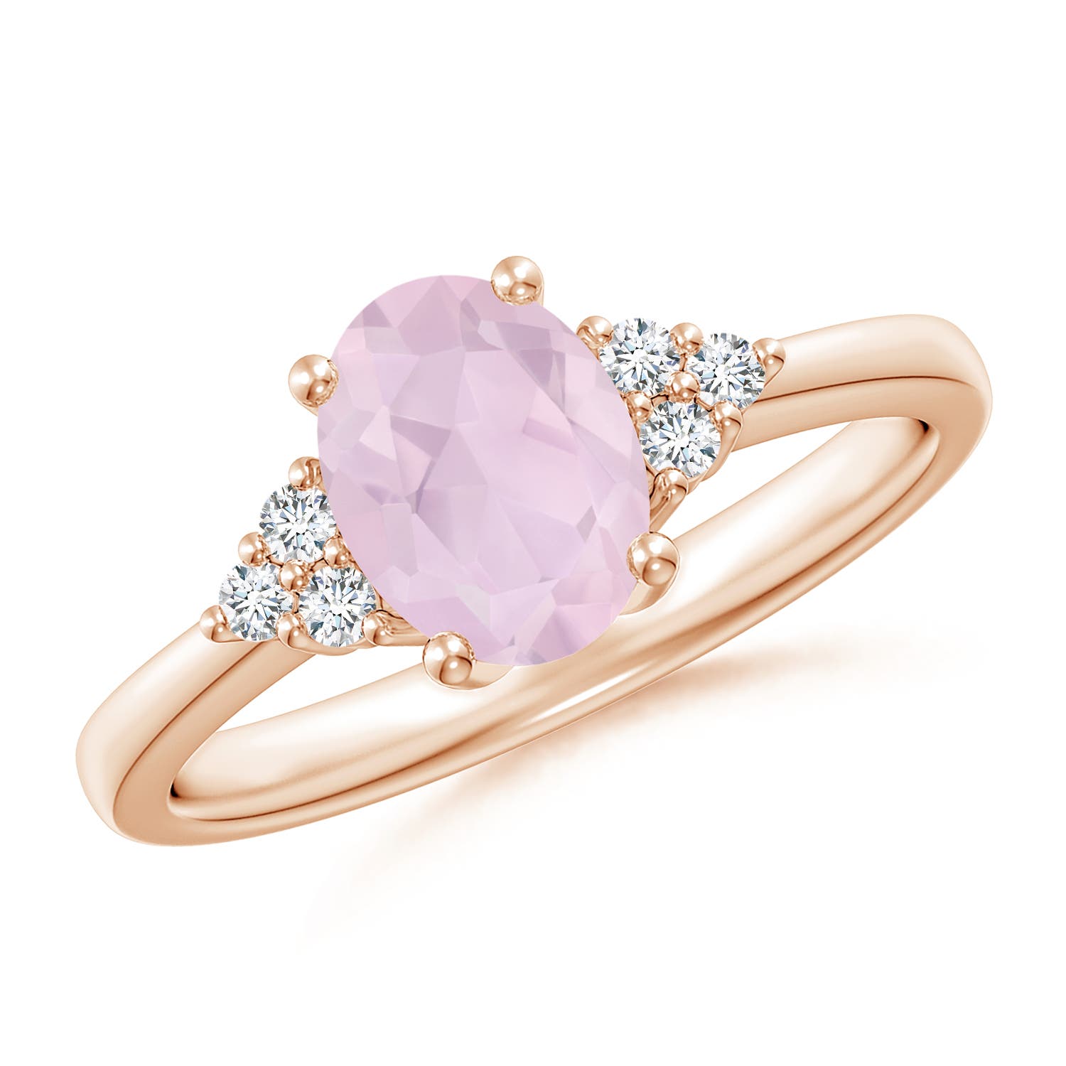 AA - Rose Quartz / 1.11 CT / 14 KT Rose Gold