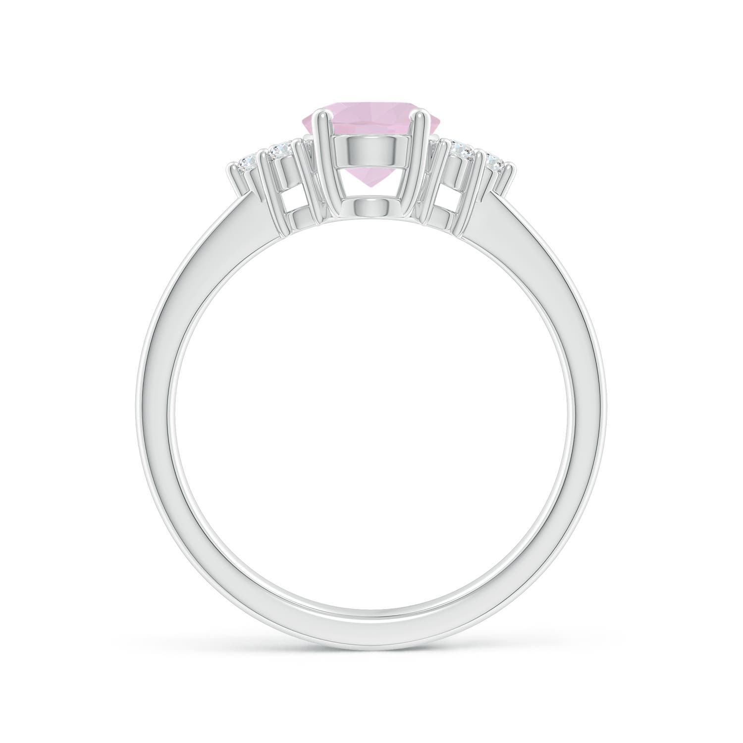 AA - Rose Quartz / 1.11 CT / 14 KT White Gold