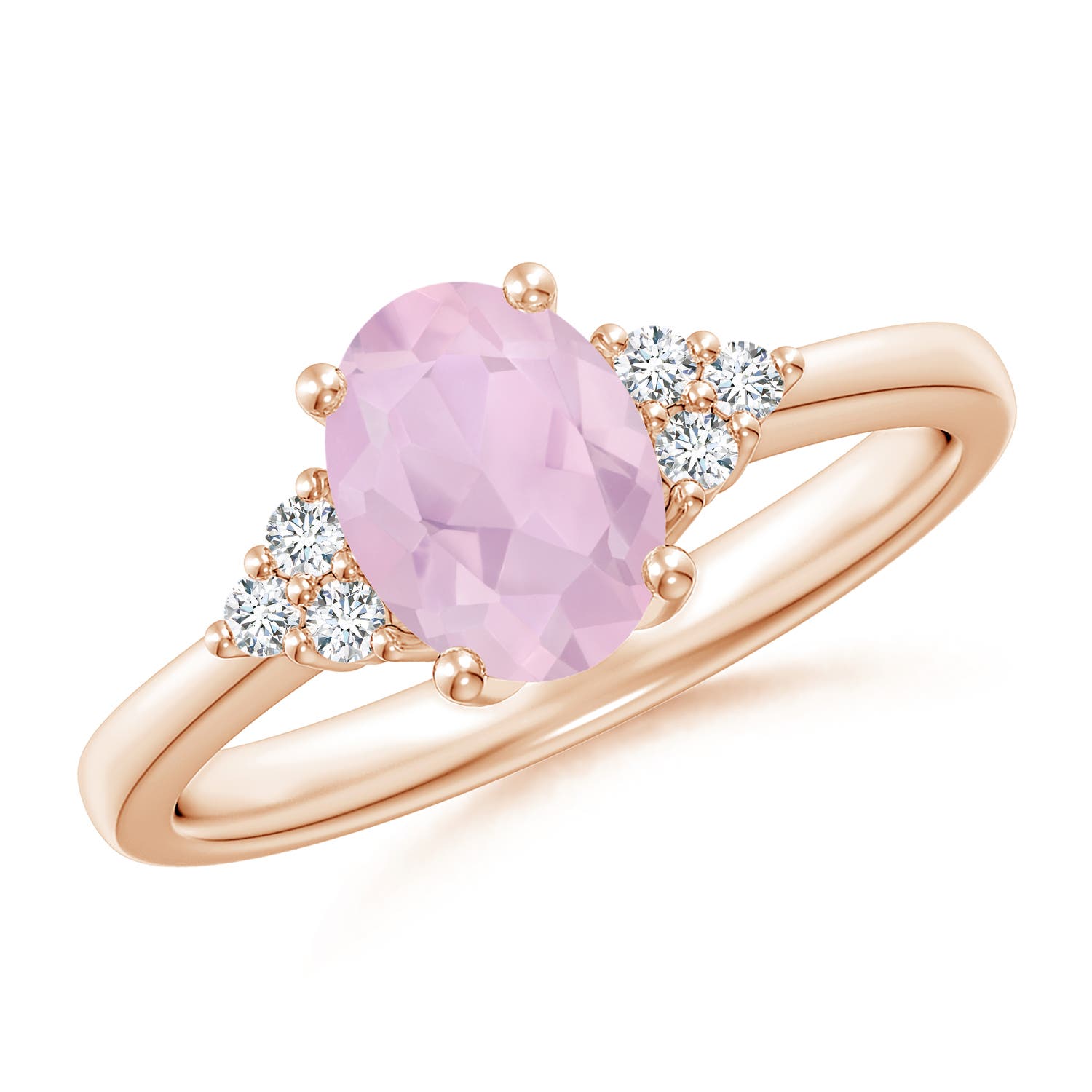 AAA - Rose Quartz / 1.11 CT / 14 KT Rose Gold