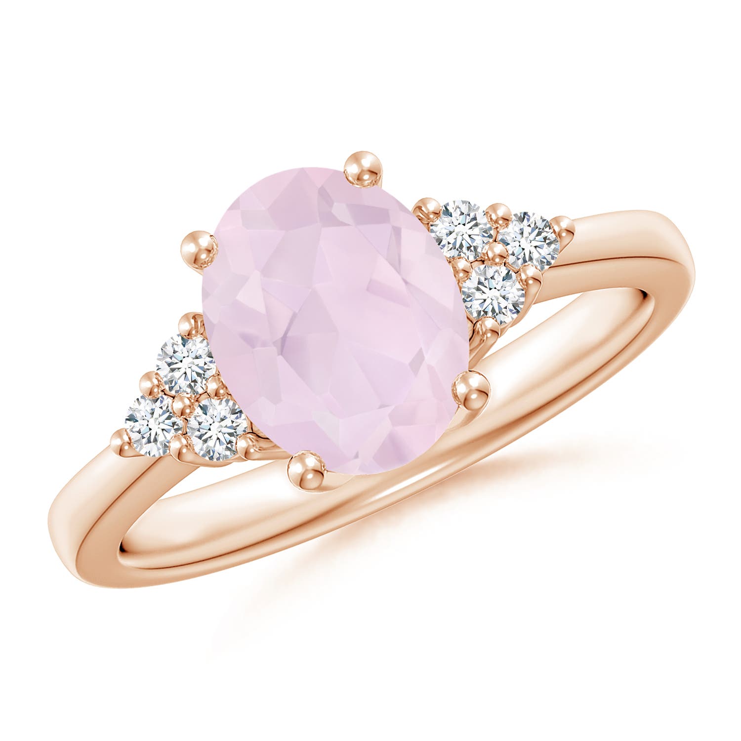 A - Rose Quartz / 1.67 CT / 14 KT Rose Gold