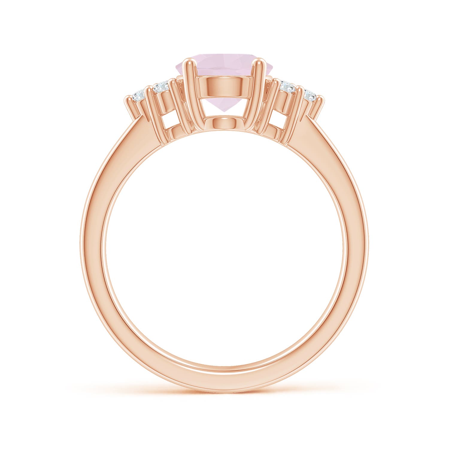 A - Rose Quartz / 1.67 CT / 14 KT Rose Gold