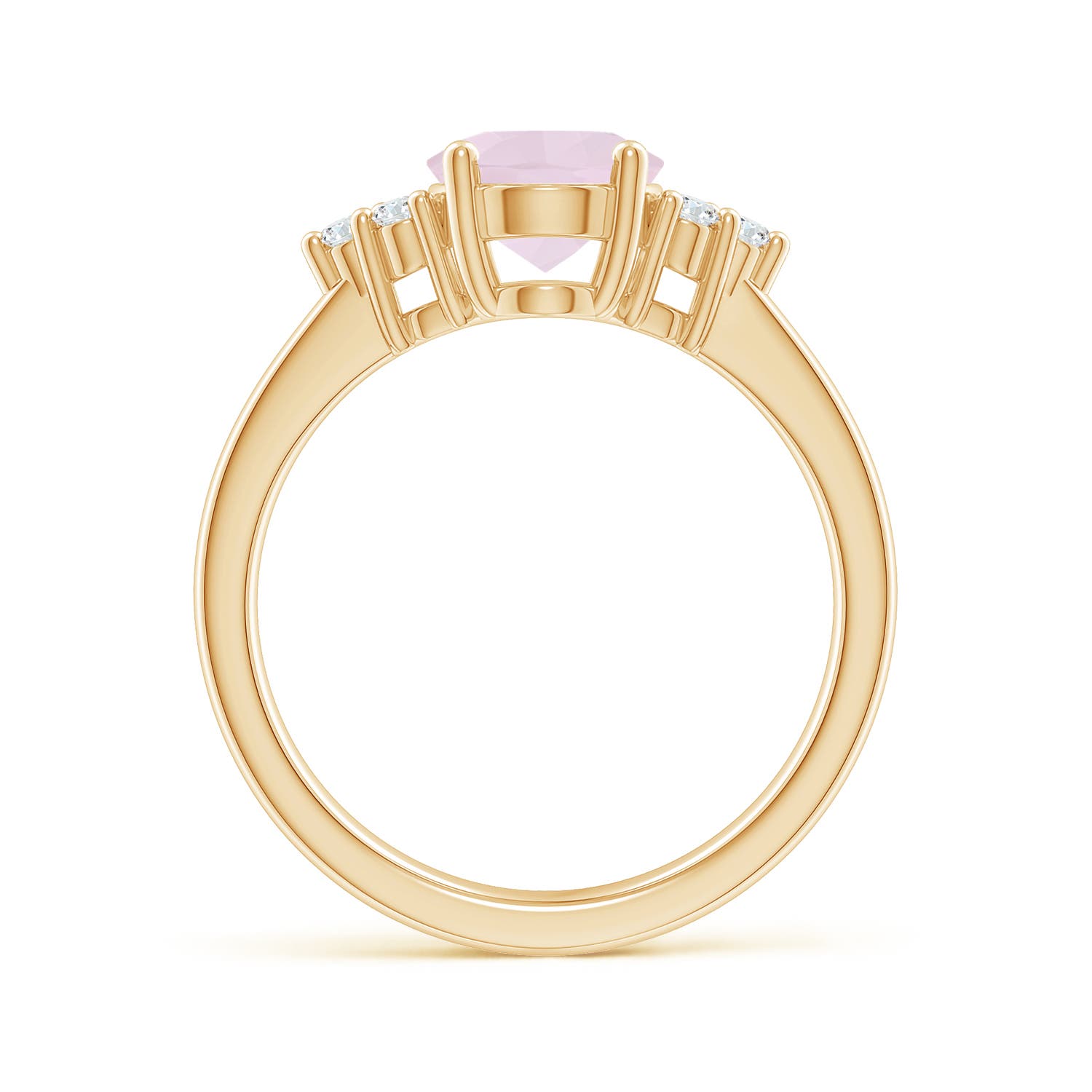 A - Rose Quartz / 1.67 CT / 14 KT Yellow Gold