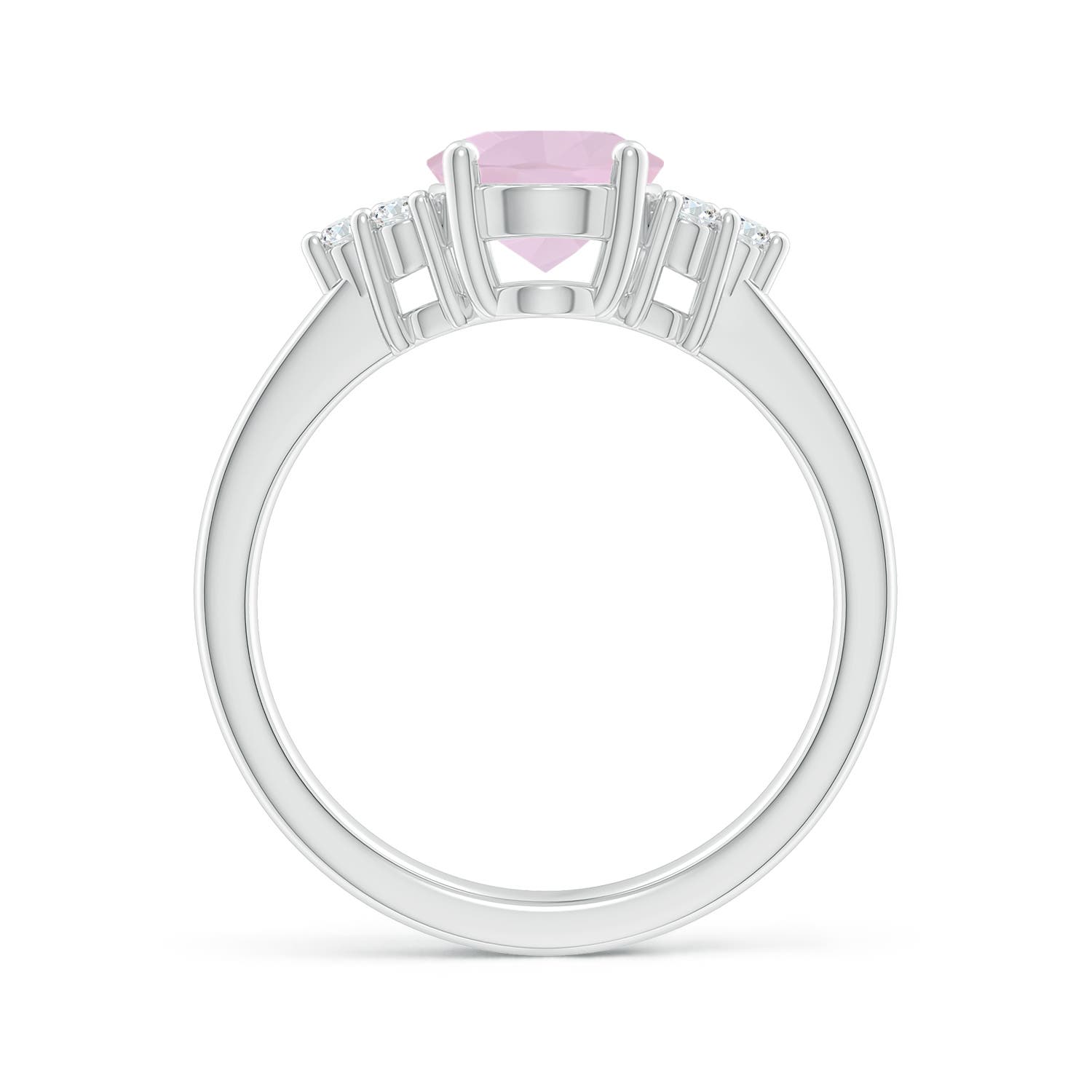 AA - Rose Quartz / 1.67 CT / 14 KT White Gold