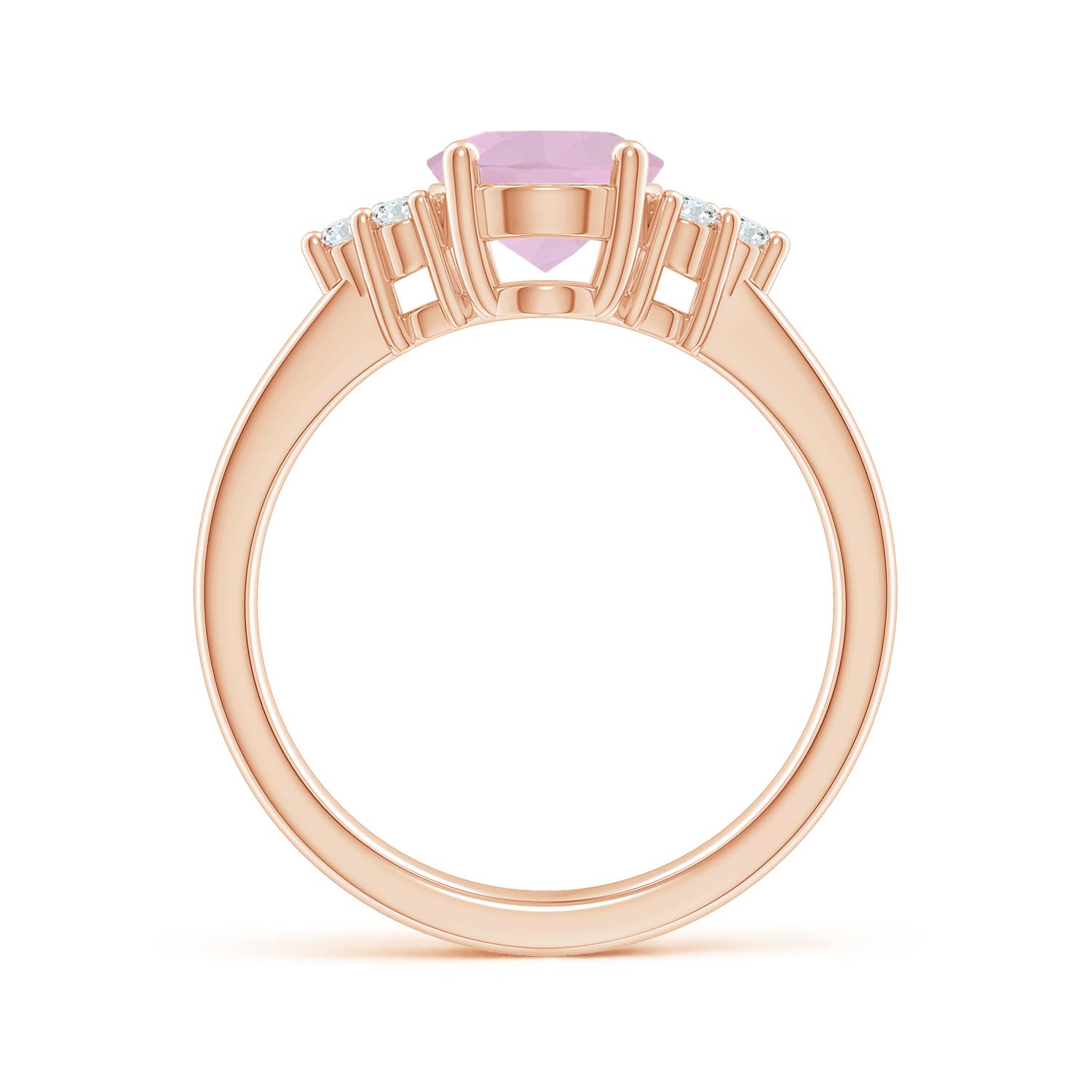 AAA - Rose Quartz / 1.67 CT / 14 KT Rose Gold