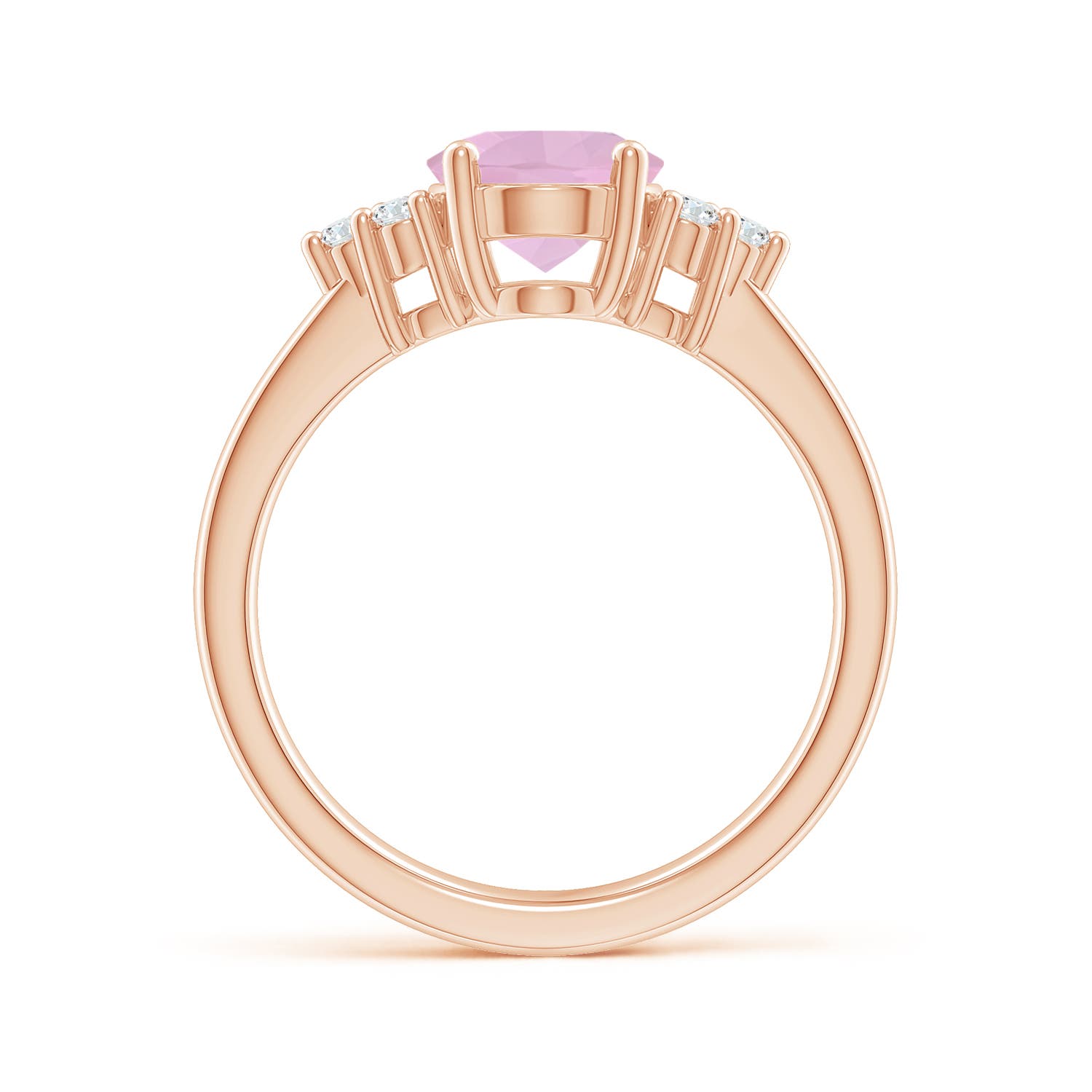 AAAA - Rose Quartz / 1.67 CT / 14 KT Rose Gold