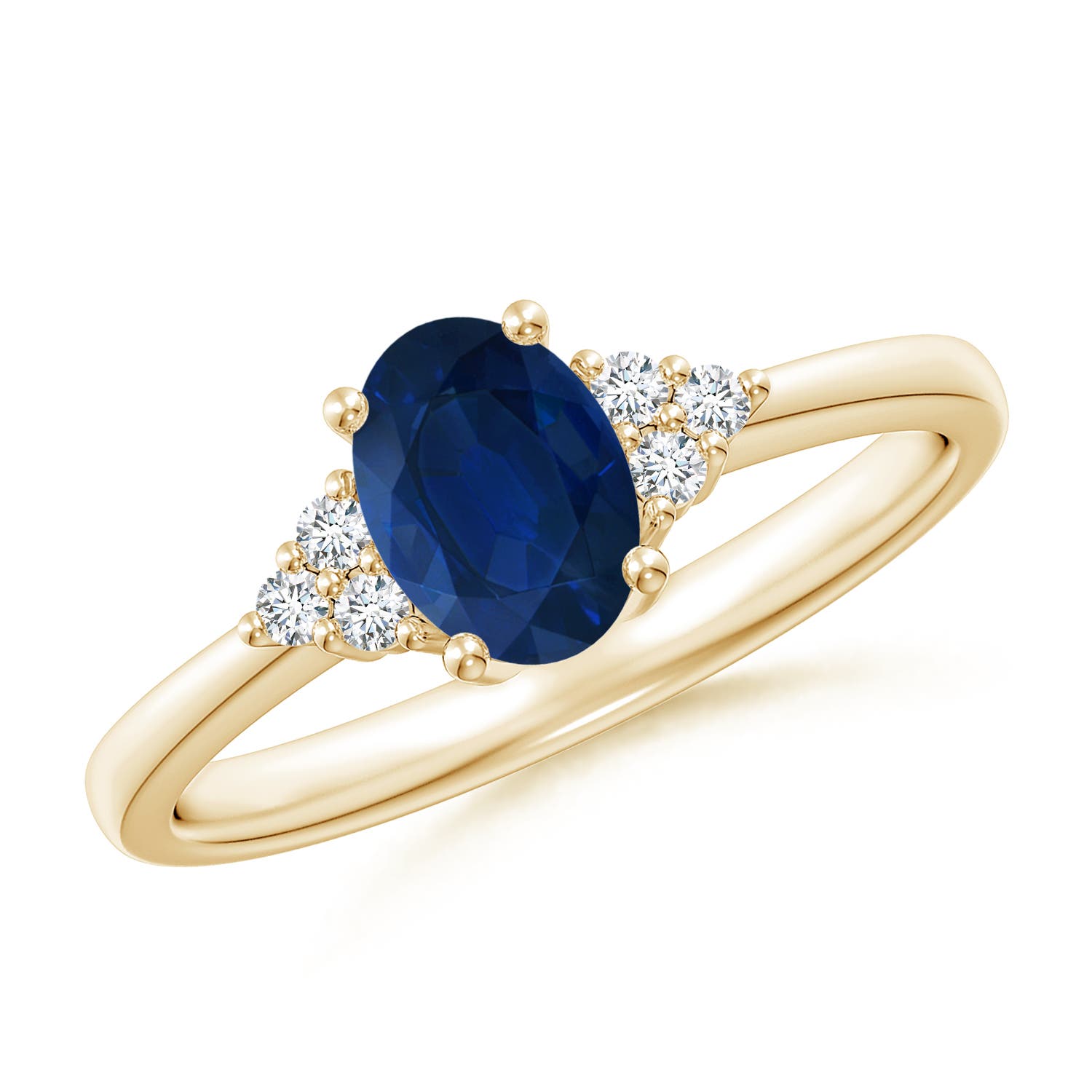 AA - Blue Sapphire / 0.93 CT / 14 KT Yellow Gold