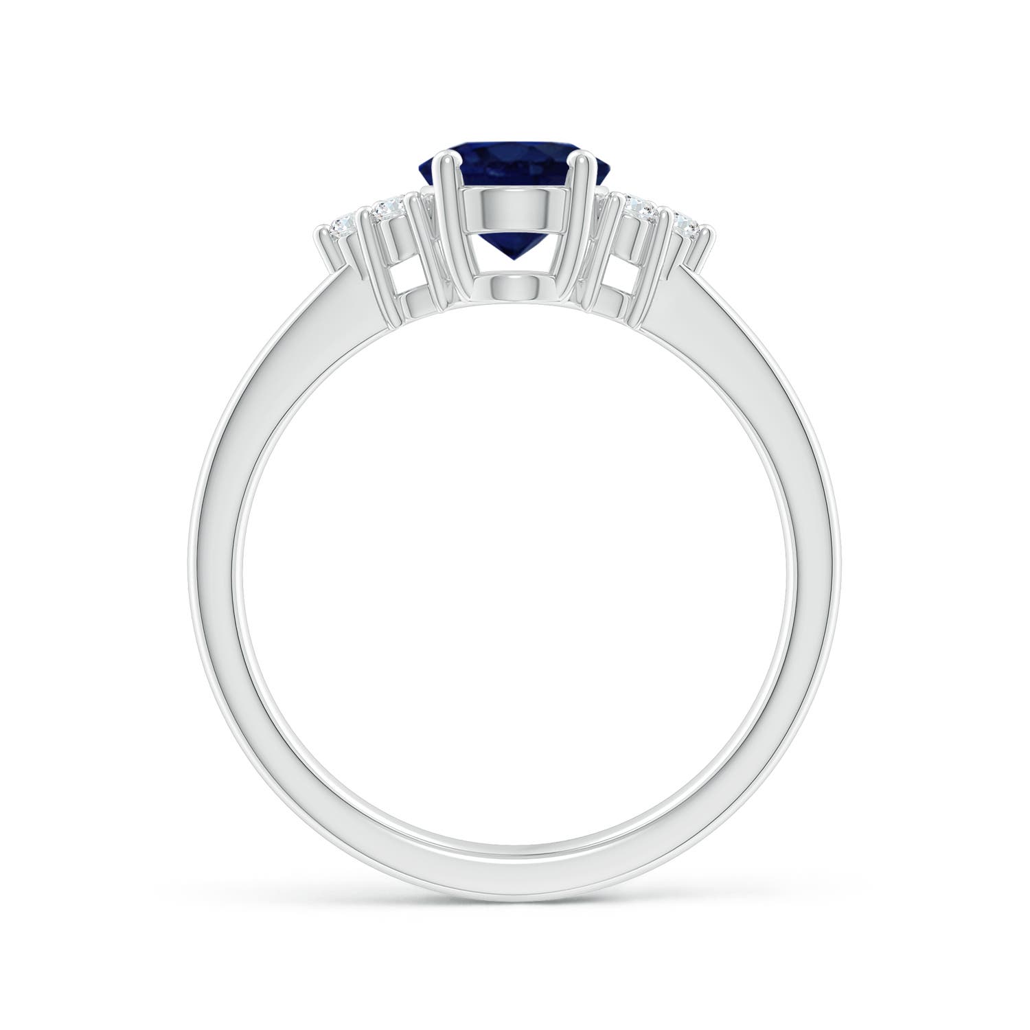 A - Blue Sapphire / 1.66 CT / 14 KT White Gold