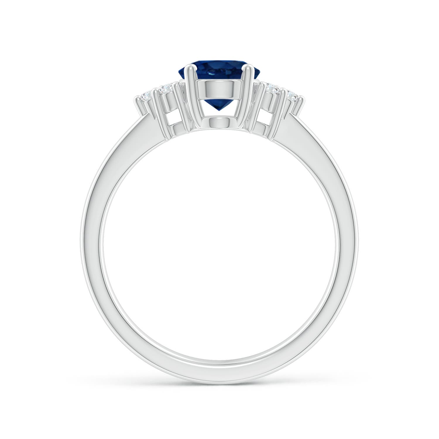 AA - Blue Sapphire / 1.66 CT / 14 KT White Gold