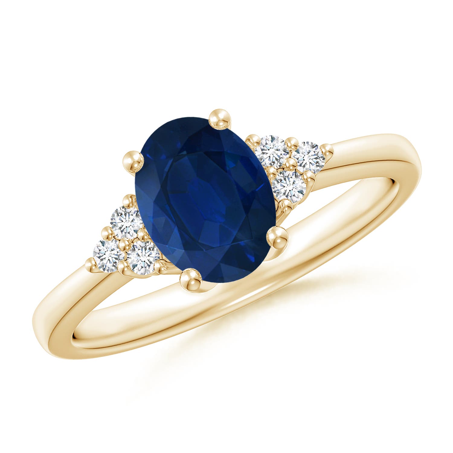 AA - Blue Sapphire / 1.66 CT / 14 KT Yellow Gold