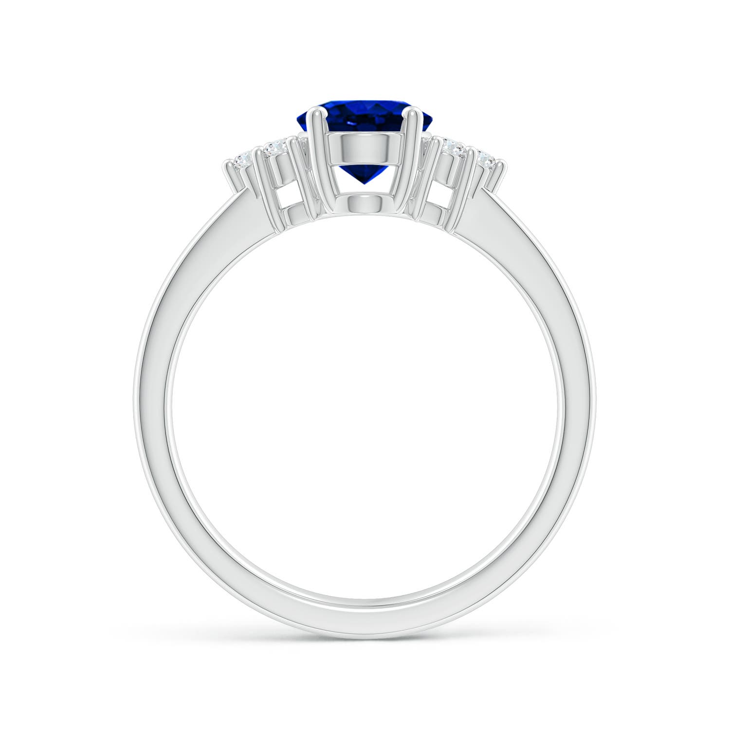 AAAA - Blue Sapphire / 1.66 CT / 14 KT White Gold