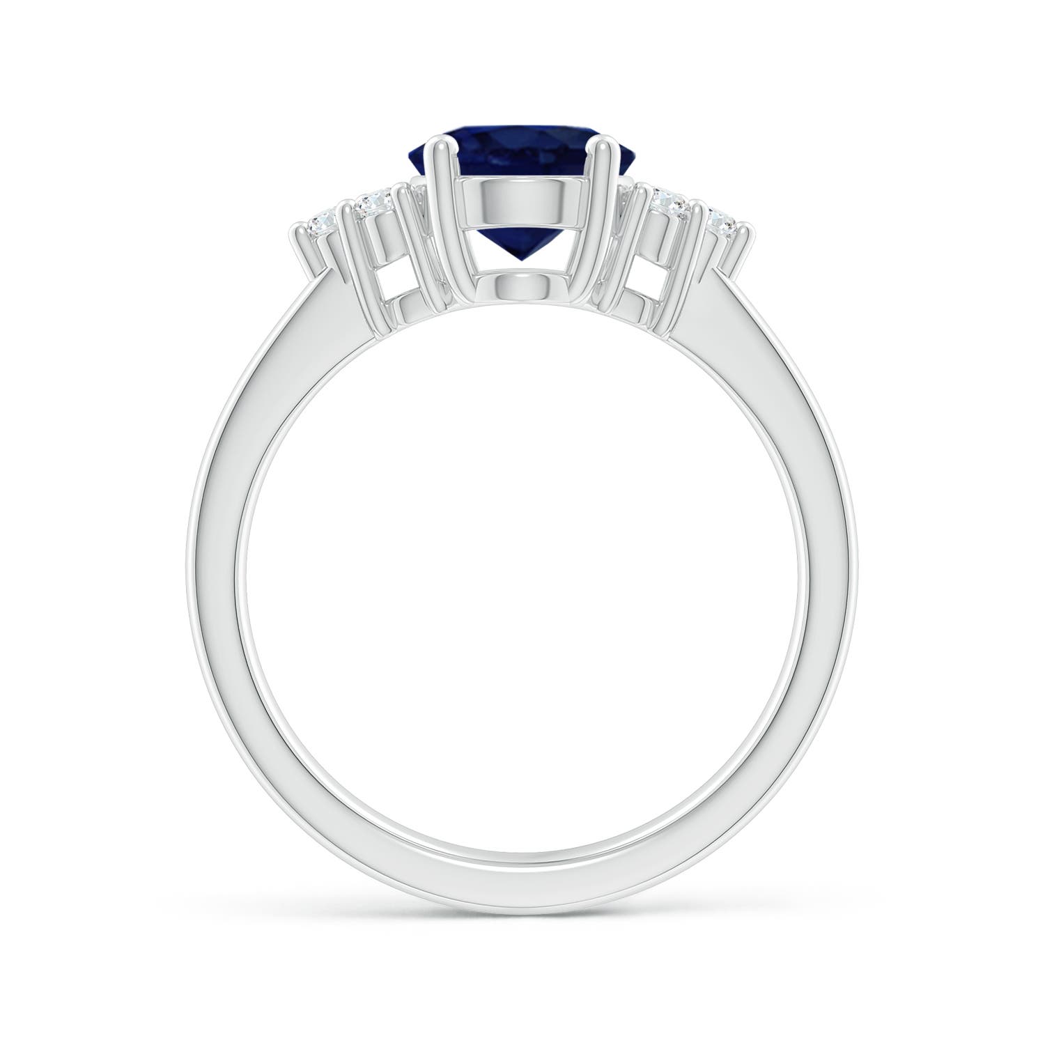 A - Blue Sapphire / 2.15 CT / 14 KT White Gold