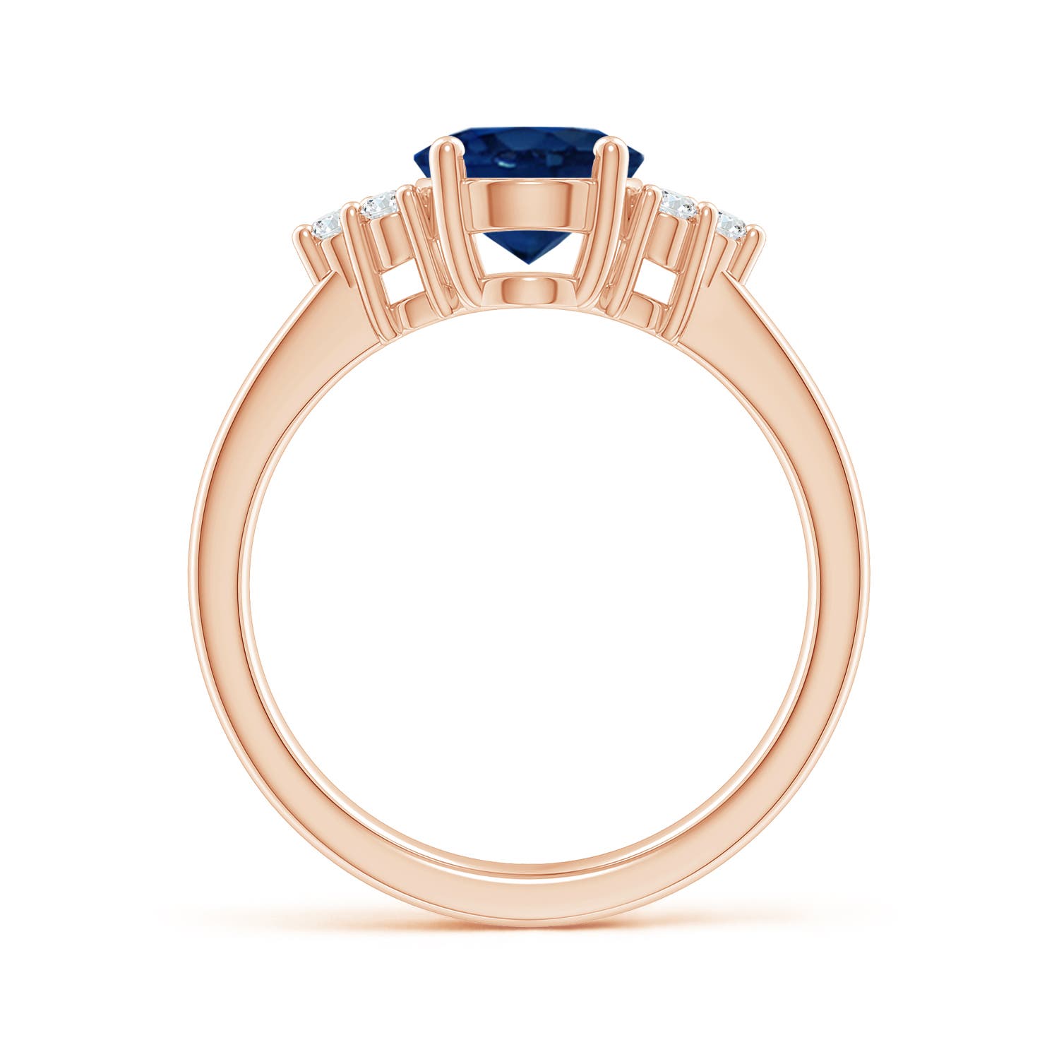 AA - Blue Sapphire / 2.15 CT / 14 KT Rose Gold