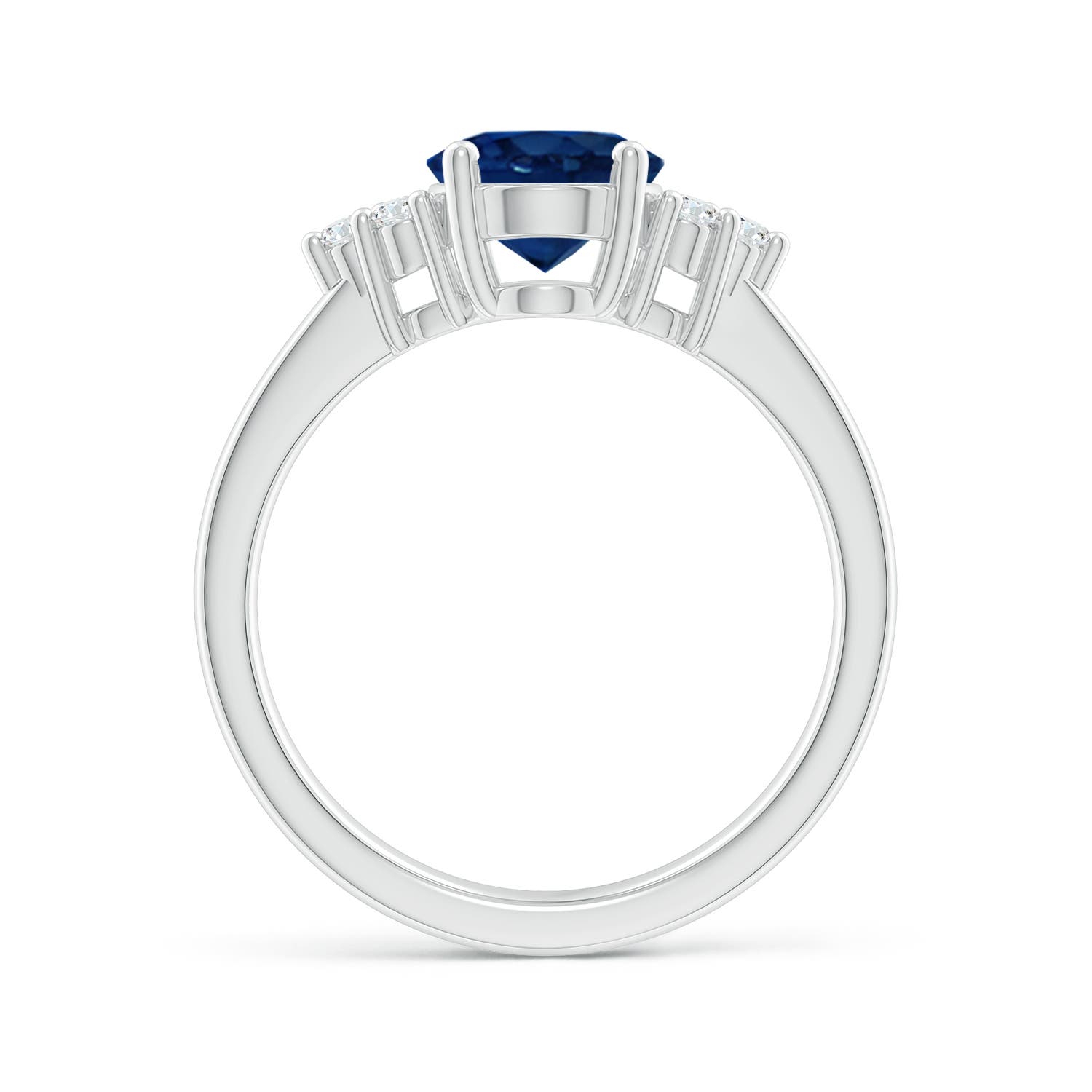 AA - Blue Sapphire / 2.15 CT / 14 KT White Gold