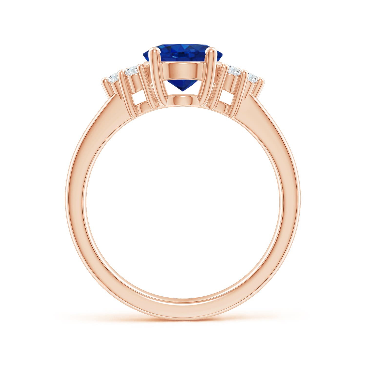 AAA - Blue Sapphire / 2.15 CT / 14 KT Rose Gold