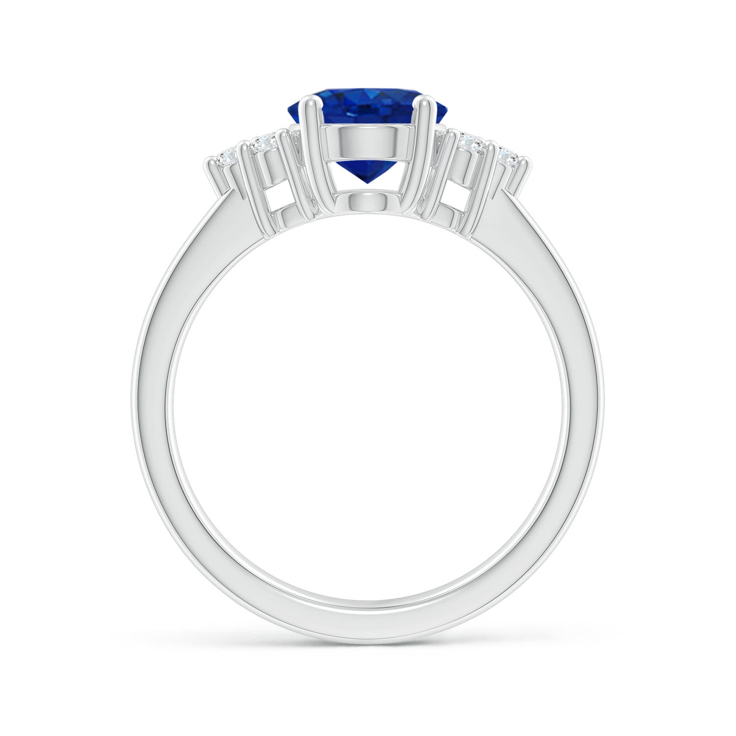 AAA - Blue Sapphire / 2.15 CT / 14 KT White Gold