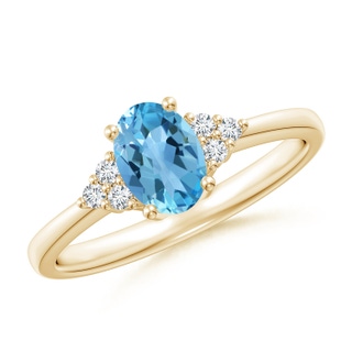 Oval AA Swiss Blue Topaz