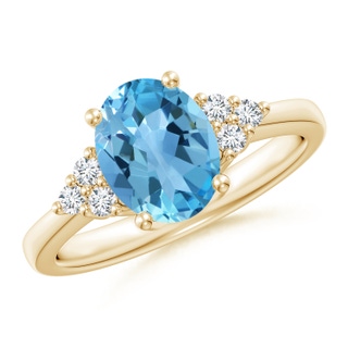 Oval AA Swiss Blue Topaz