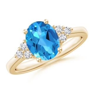 Oval AAAA Swiss Blue Topaz