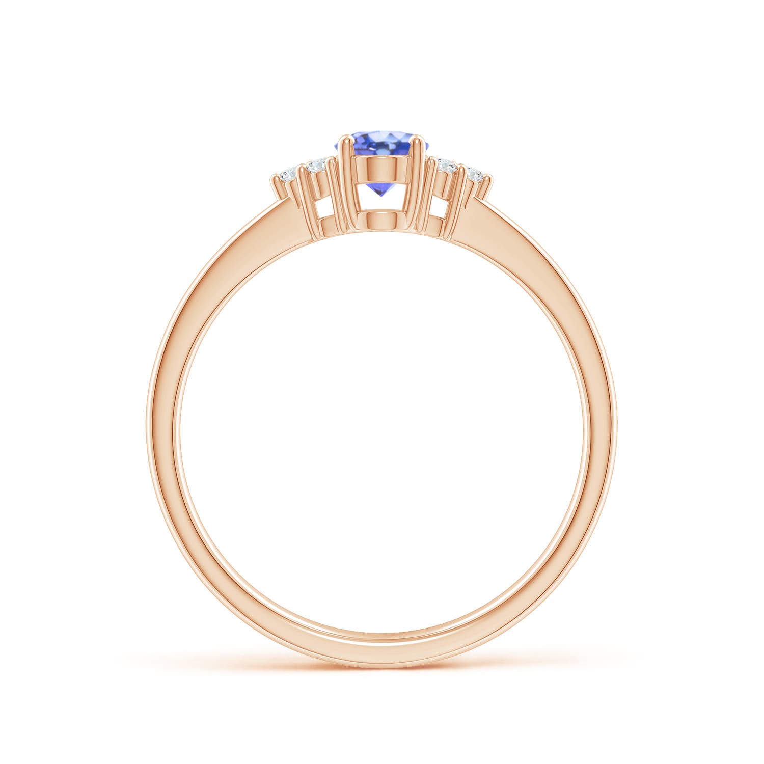 AA - Tanzanite / 0.51 CT / 14 KT Rose Gold