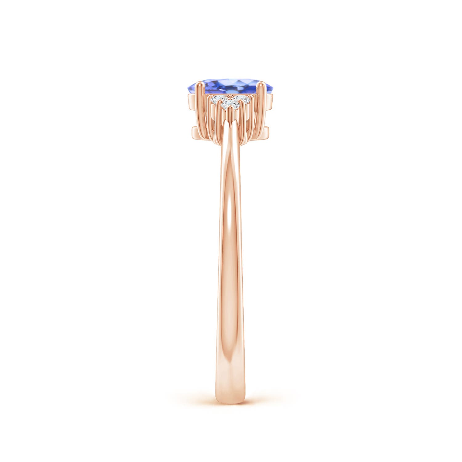 AA - Tanzanite / 0.51 CT / 14 KT Rose Gold