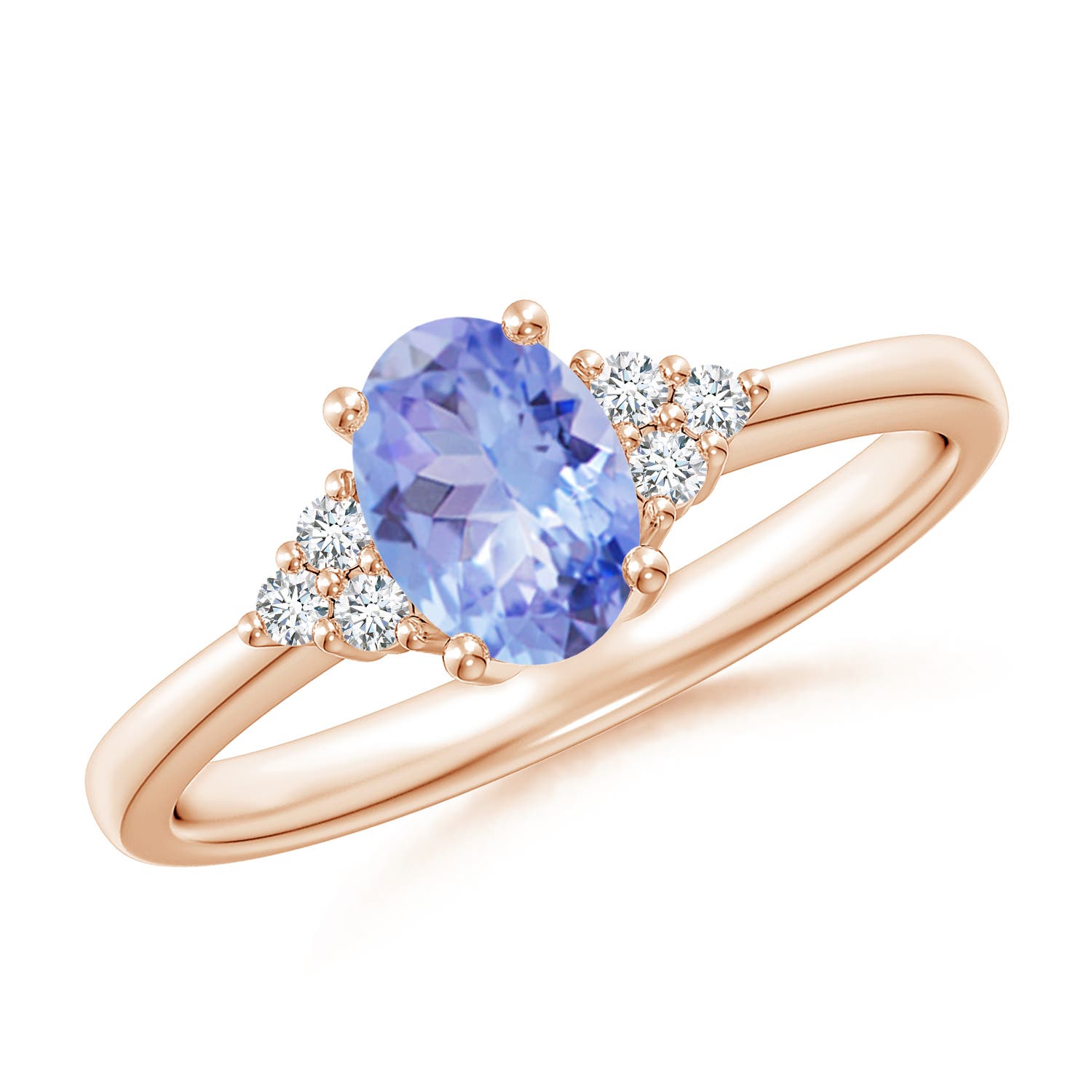 A - Tanzanite / 0.88 CT / 14 KT Rose Gold