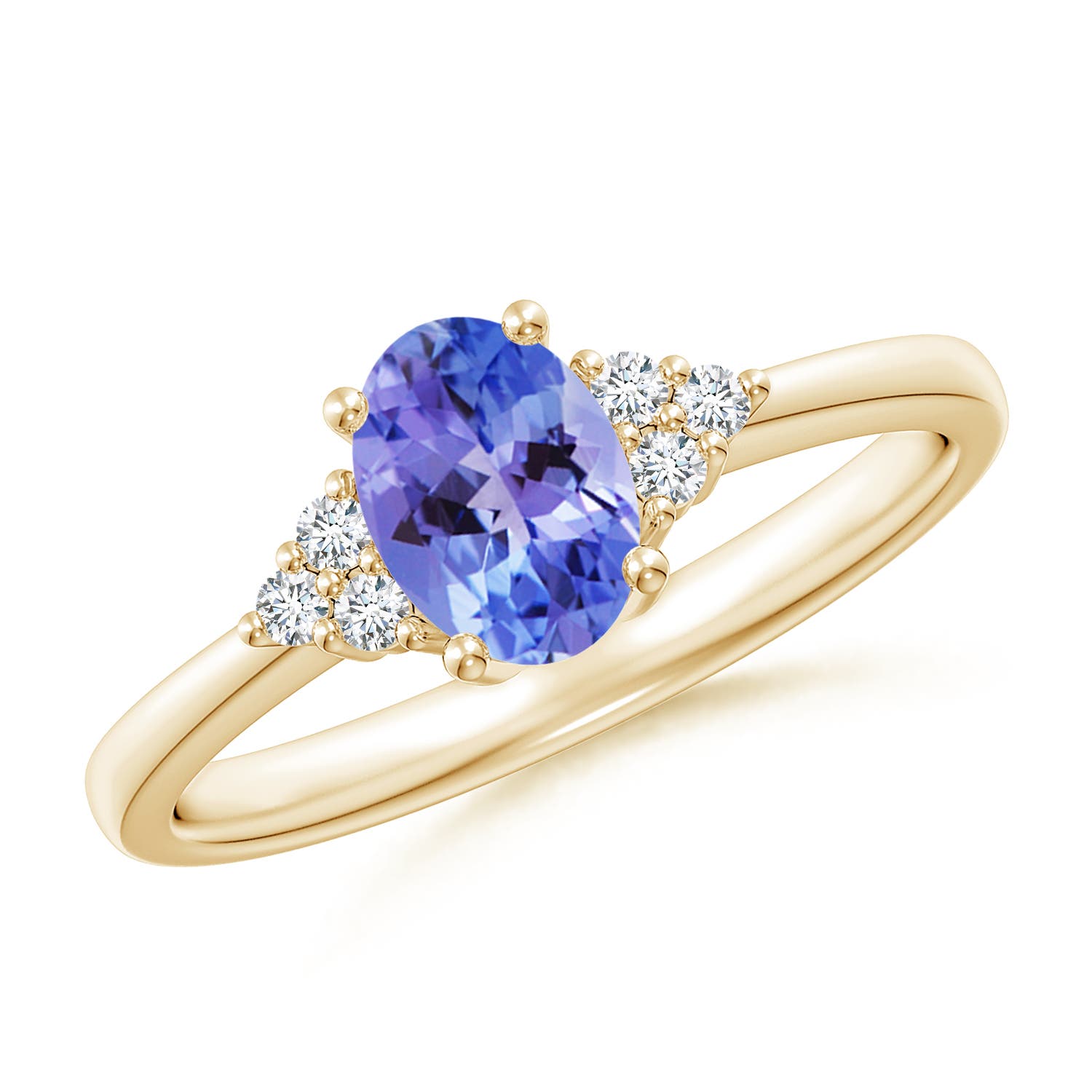 AA - Tanzanite / 0.88 CT / 14 KT Yellow Gold