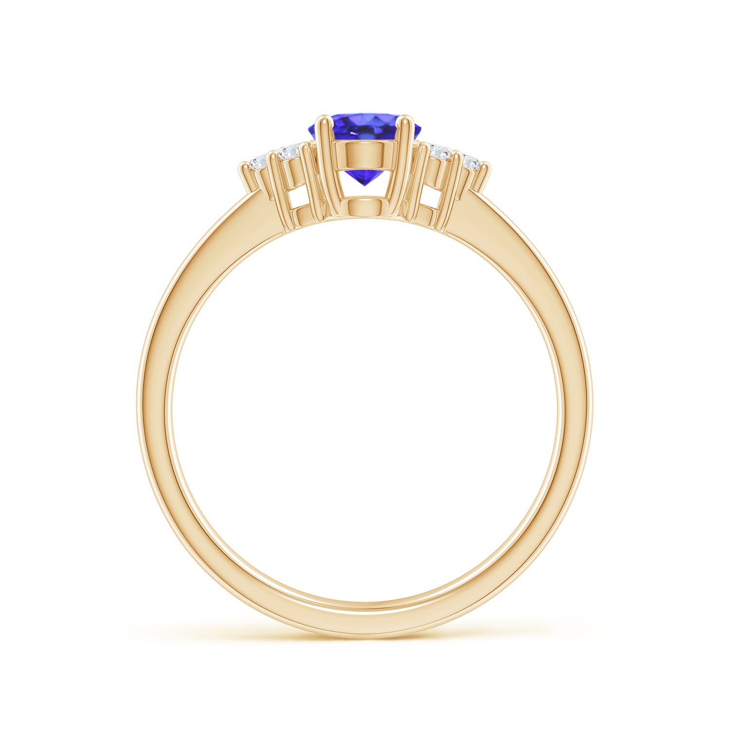 AA - Tanzanite / 0.88 CT / 14 KT Yellow Gold