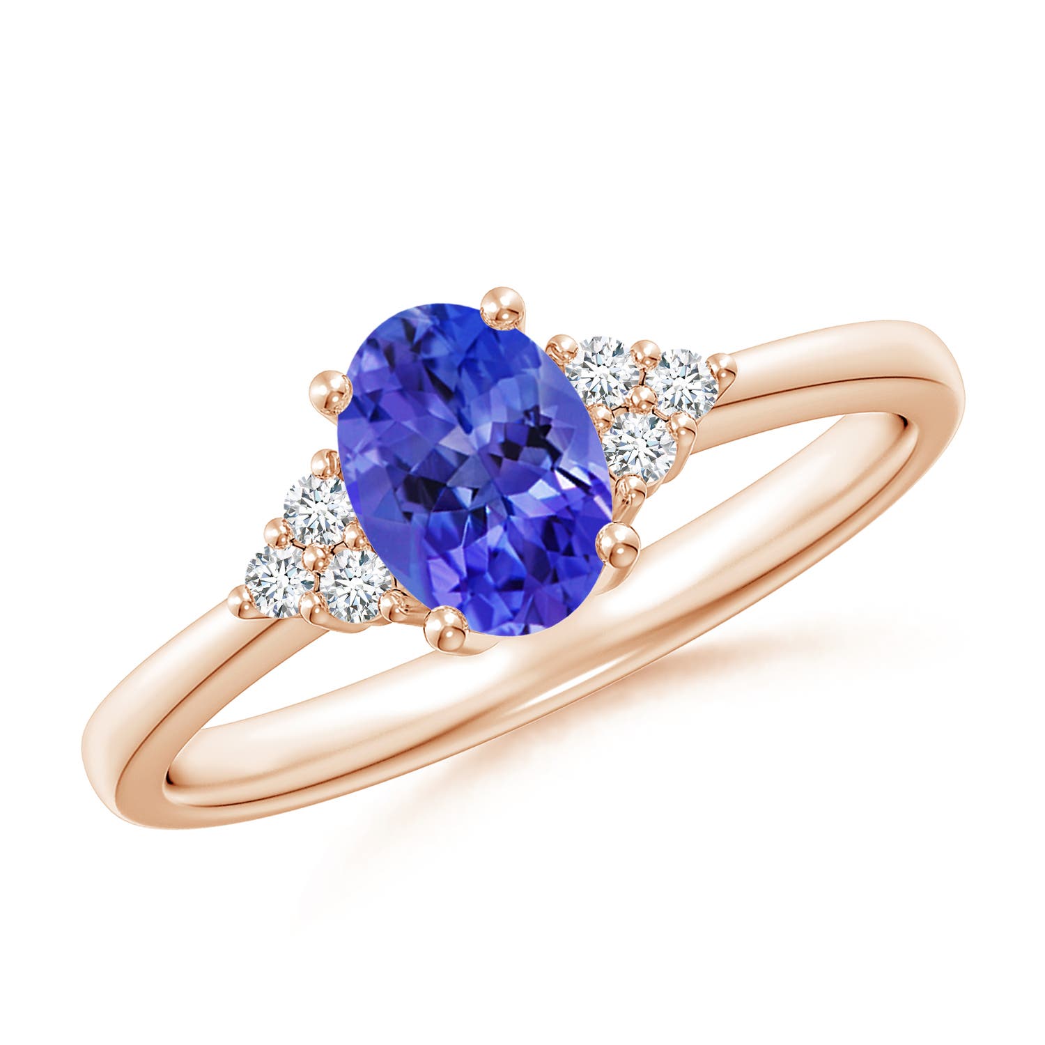 AAA - Tanzanite / 0.88 CT / 14 KT Rose Gold